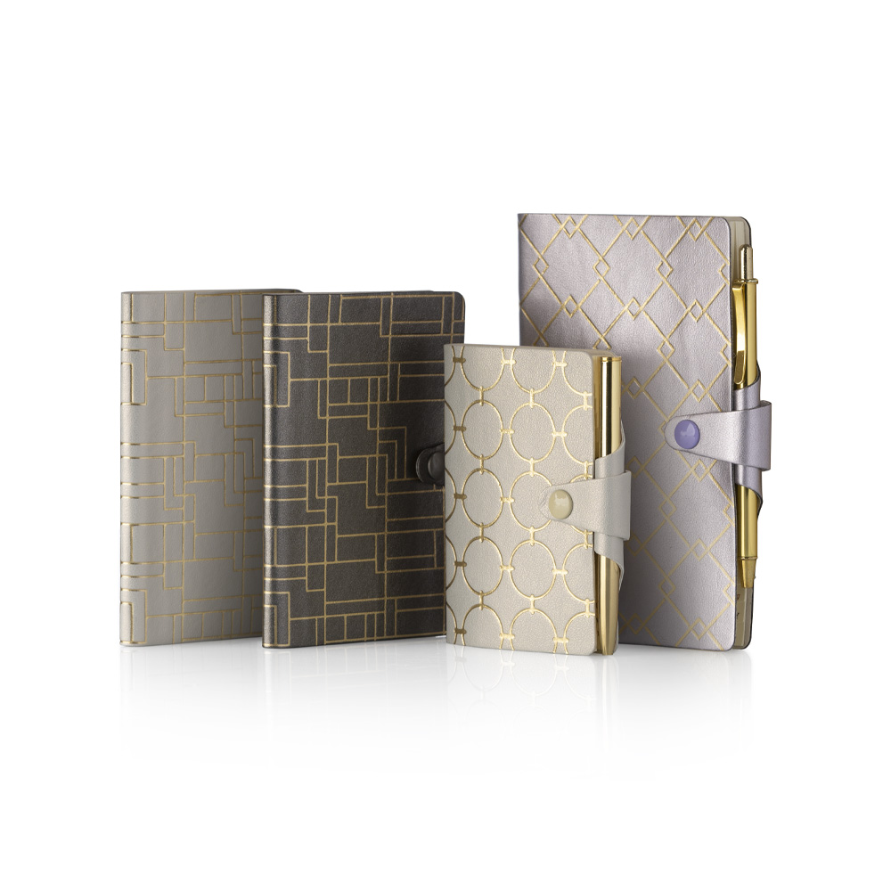 Rubrica Telefonica 6X9 Tascabile Glitter con Laccio e Penna