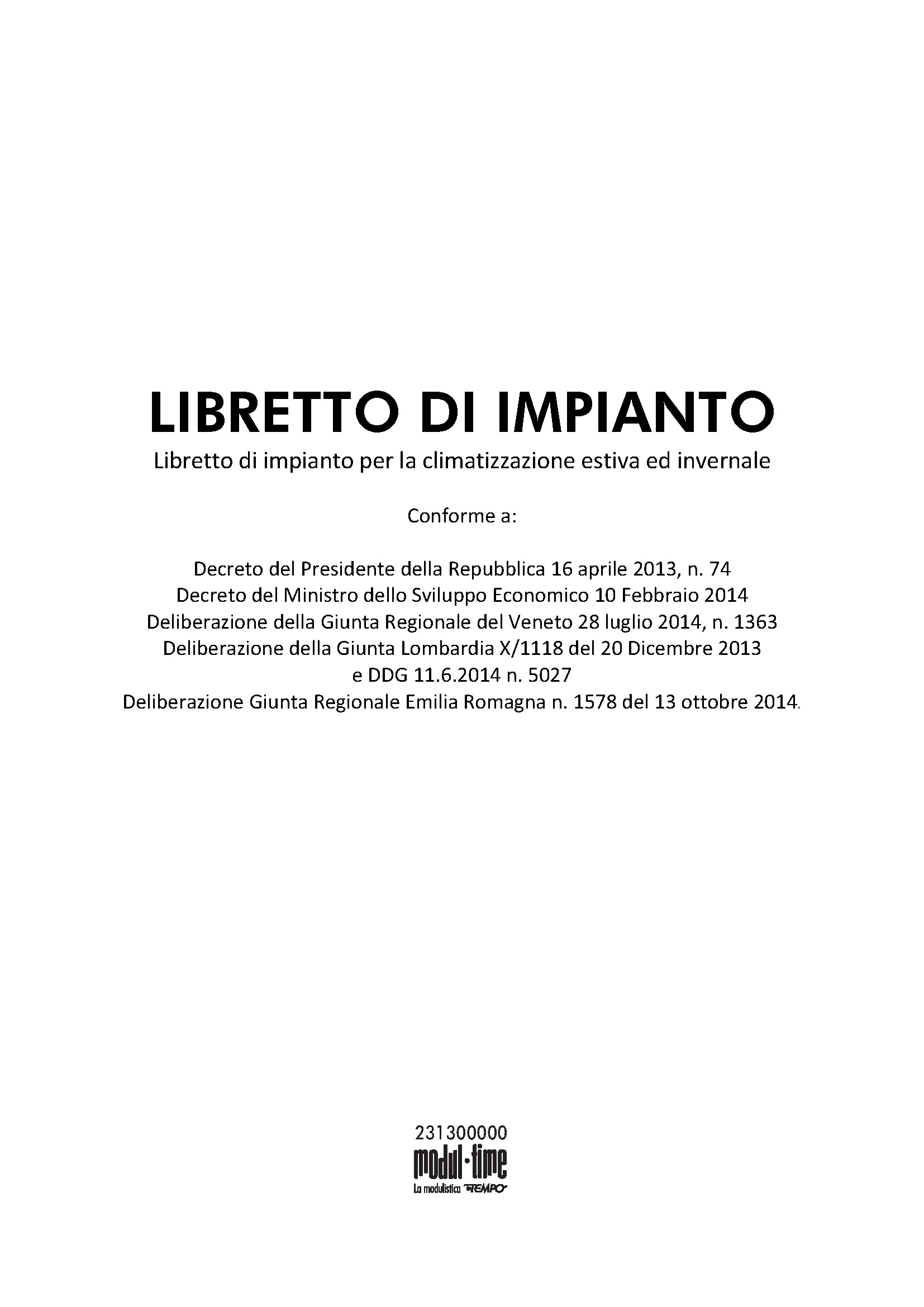 LIBRETTO IMPIANTI TERMO-CLIMA