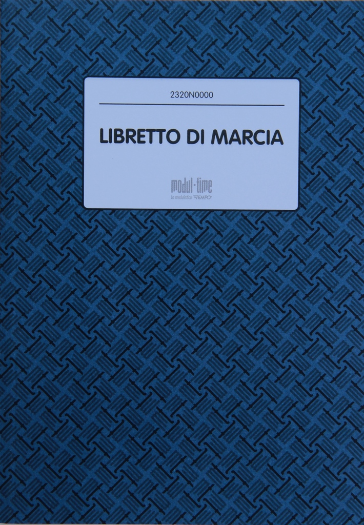 LIBRETTO DI MARCIA AUTOVEICOLI