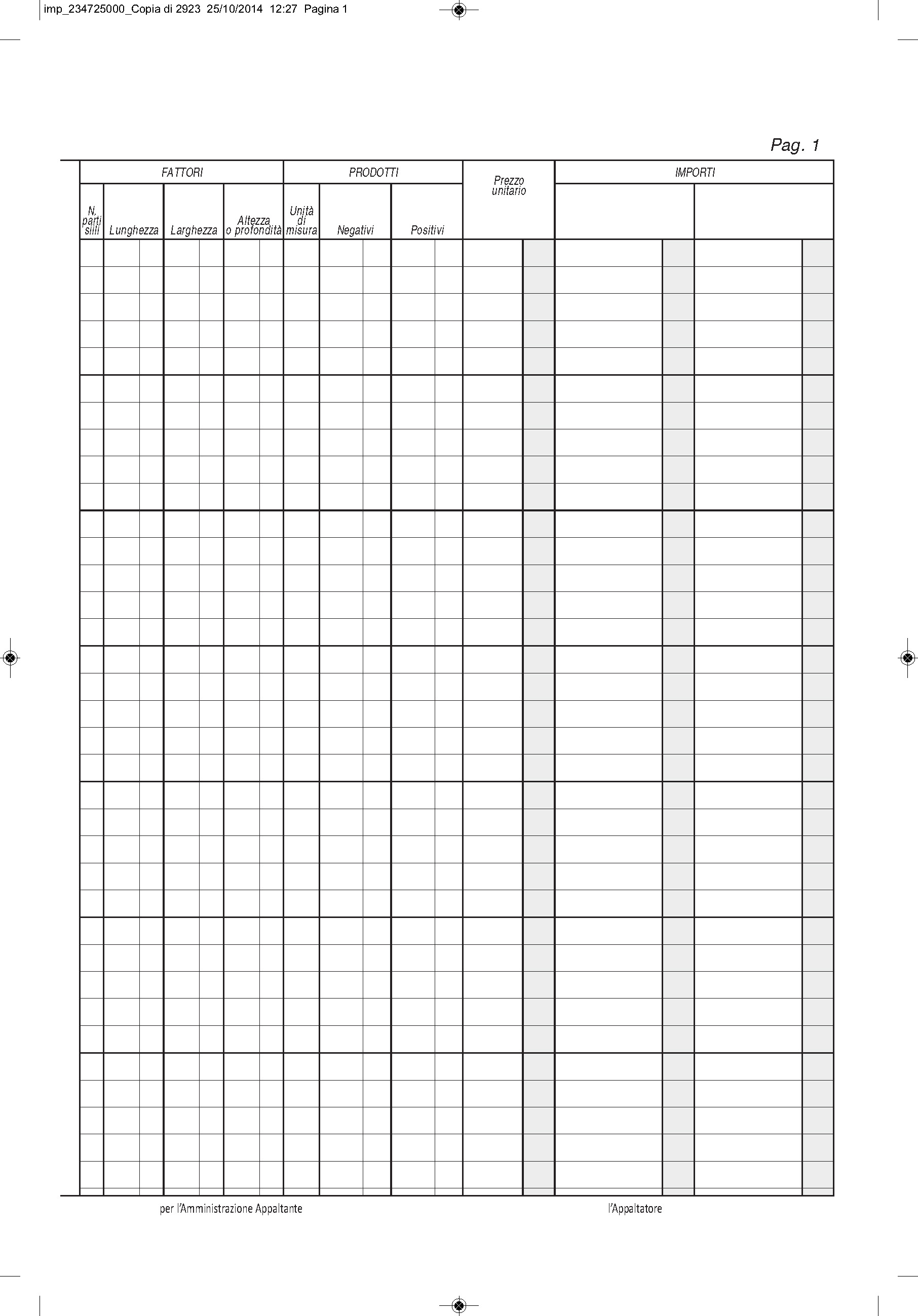 REGISTRO CONTABILITA' DEI LAVORI
