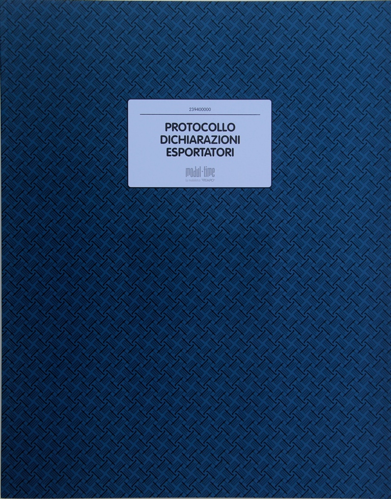 ESPORTATORI - PROTOCOLLO DICHIARAZIONE
