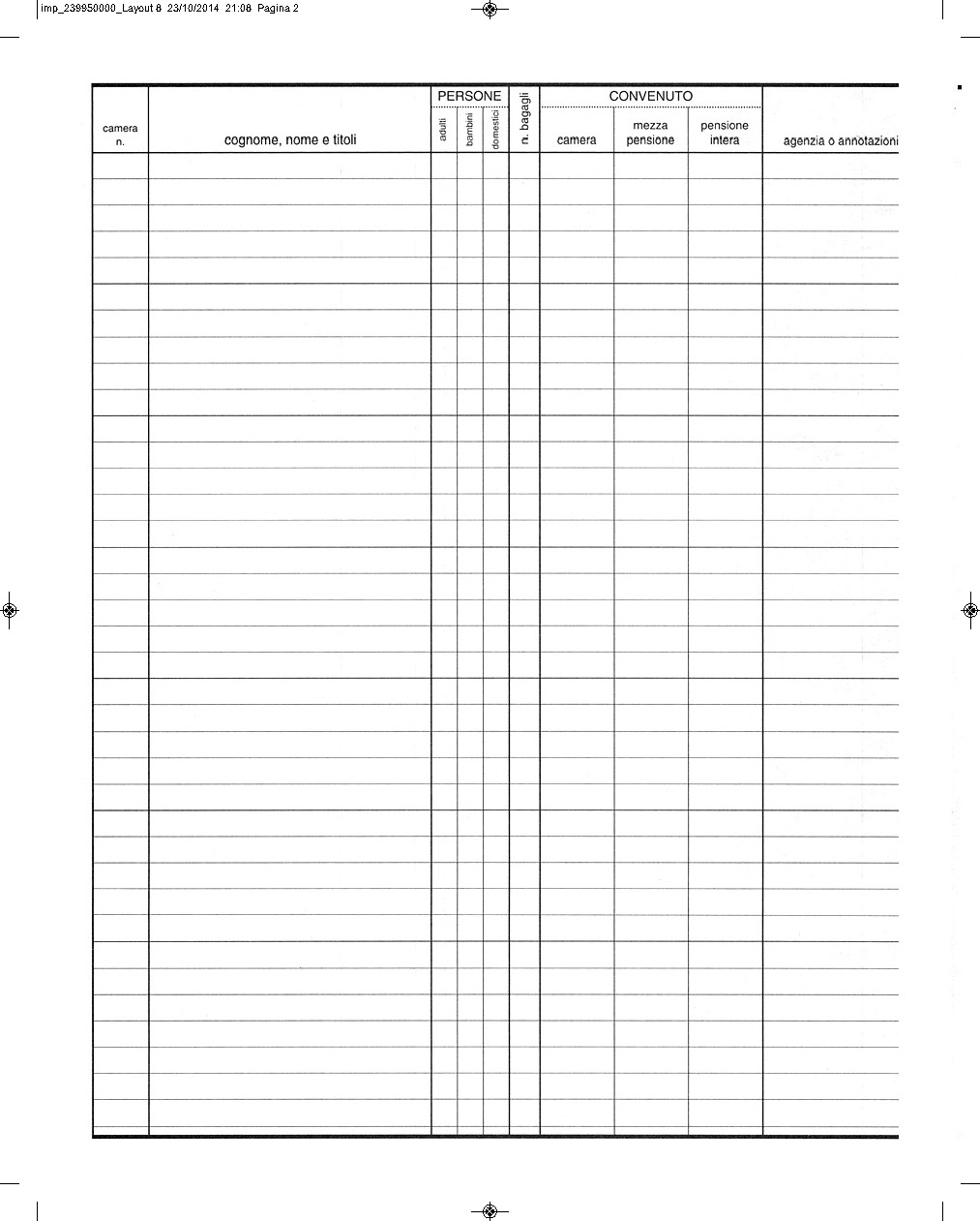 REGISTRO ARRIVI-PARTENZE