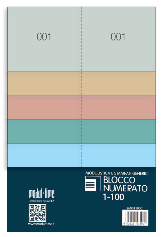 BLOCCO NUMERATO 1/100