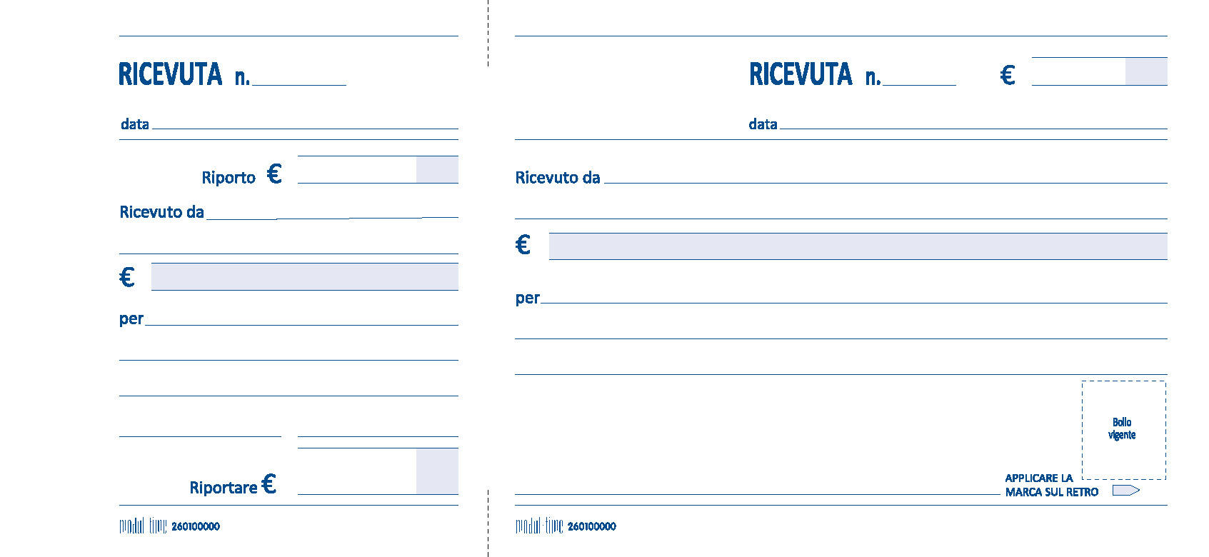 RICEVUTA GENERICA MADRE-FIGLIA