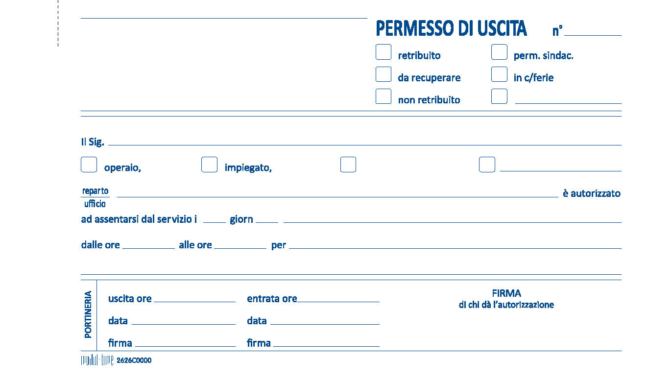 PERMESSO USCITA