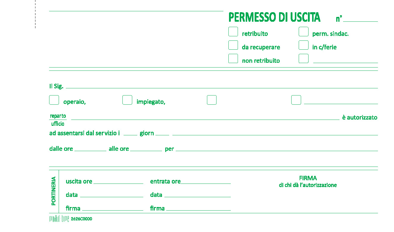 PERMESSO USCITA
