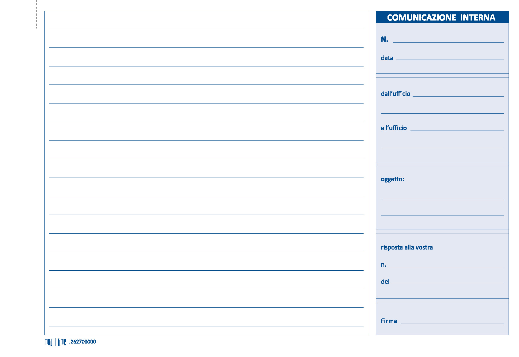 BLOCCO COMUNICAZIONI INTERNE
