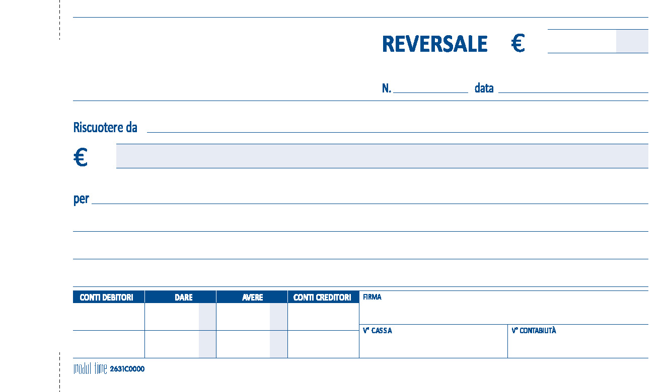 REVERSALE DI INCASSO