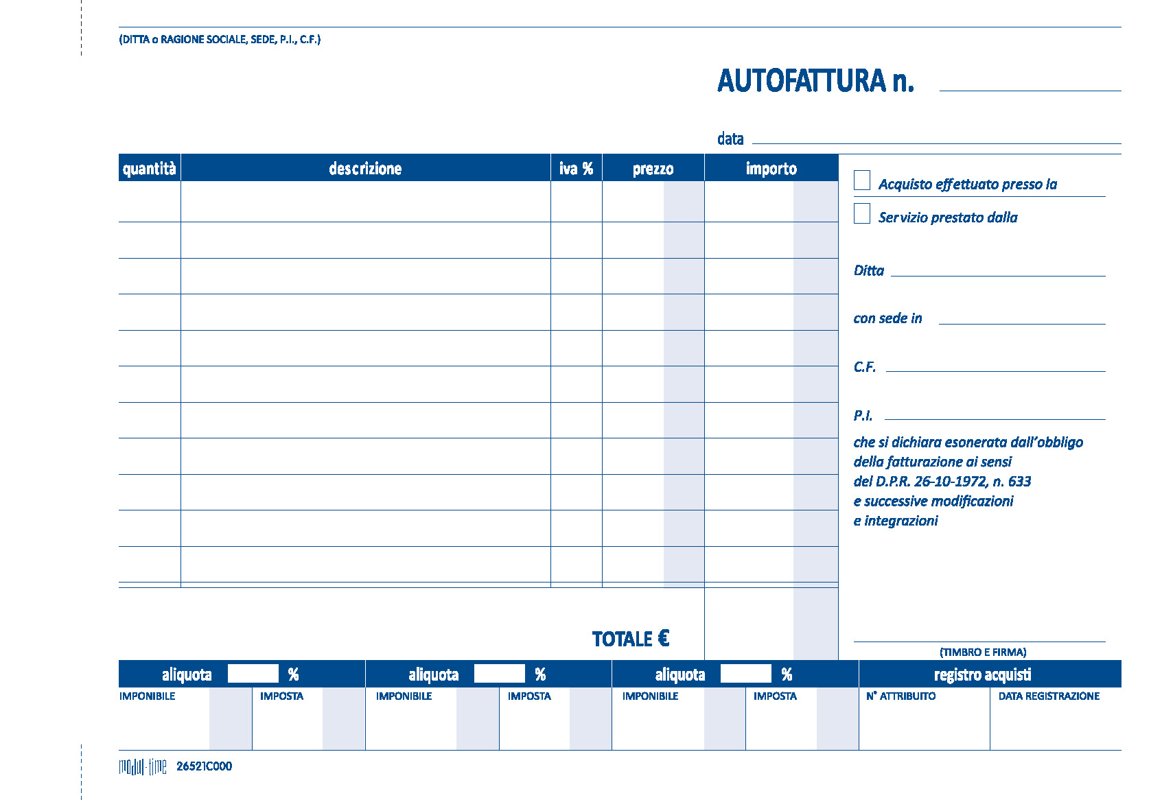 AUTOFATTURA