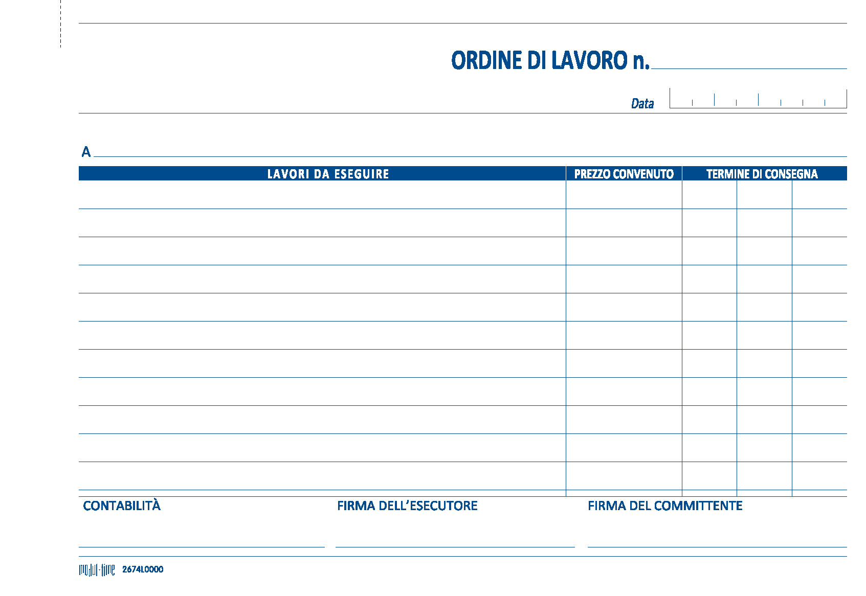 ORDINI DI LAVORAZIONE