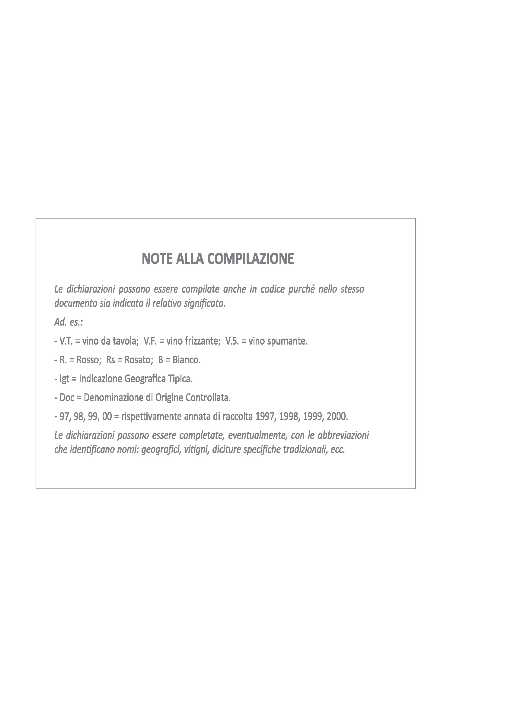 VITIVINICOLI - DDT DOCUMENTO DI ACCOMPAGNAMENTO PRODOTTI