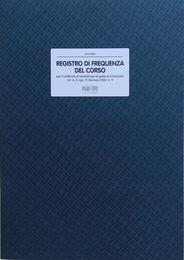 CICLOMOTORI - REGISTRO CORSO FREQUENZA-IDONEITA'