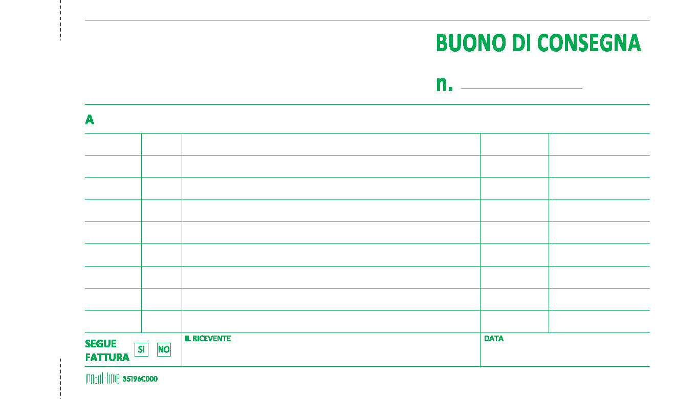 BUONO CONSEGNA
