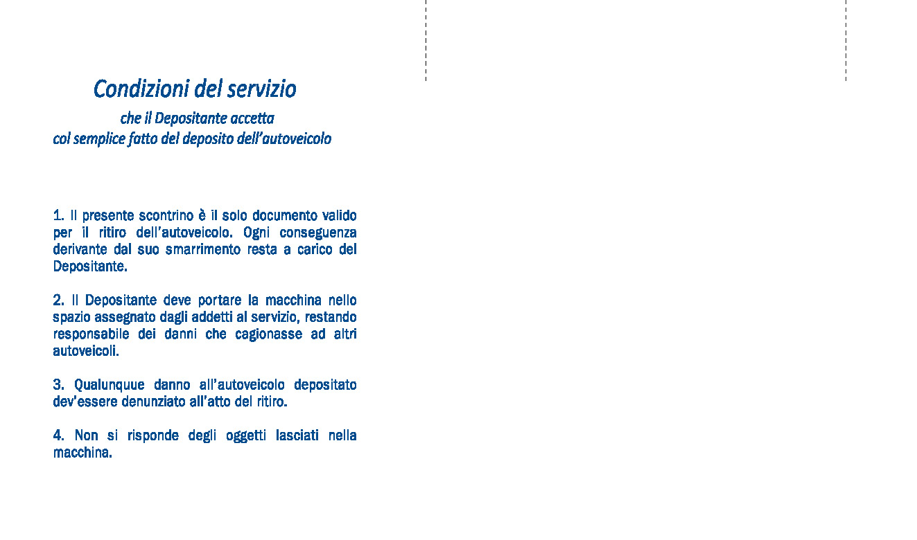 PARCHEGGIO-POSTEGGIO AUTO BLOCCO SCONTRINO MADRE-FIGLIA