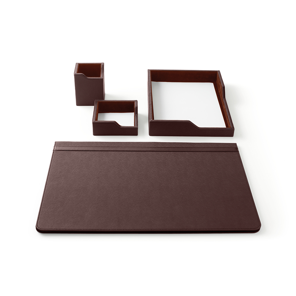 Servizio Da Scrittoio 50X35 4 Pezzi Office in Similpelle