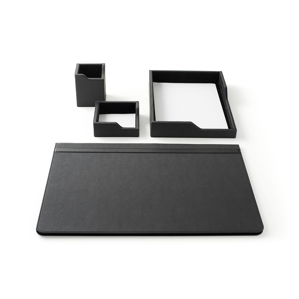 Servizio Da Scrittoio 50X35 4 Pezzi Office in Similpelle