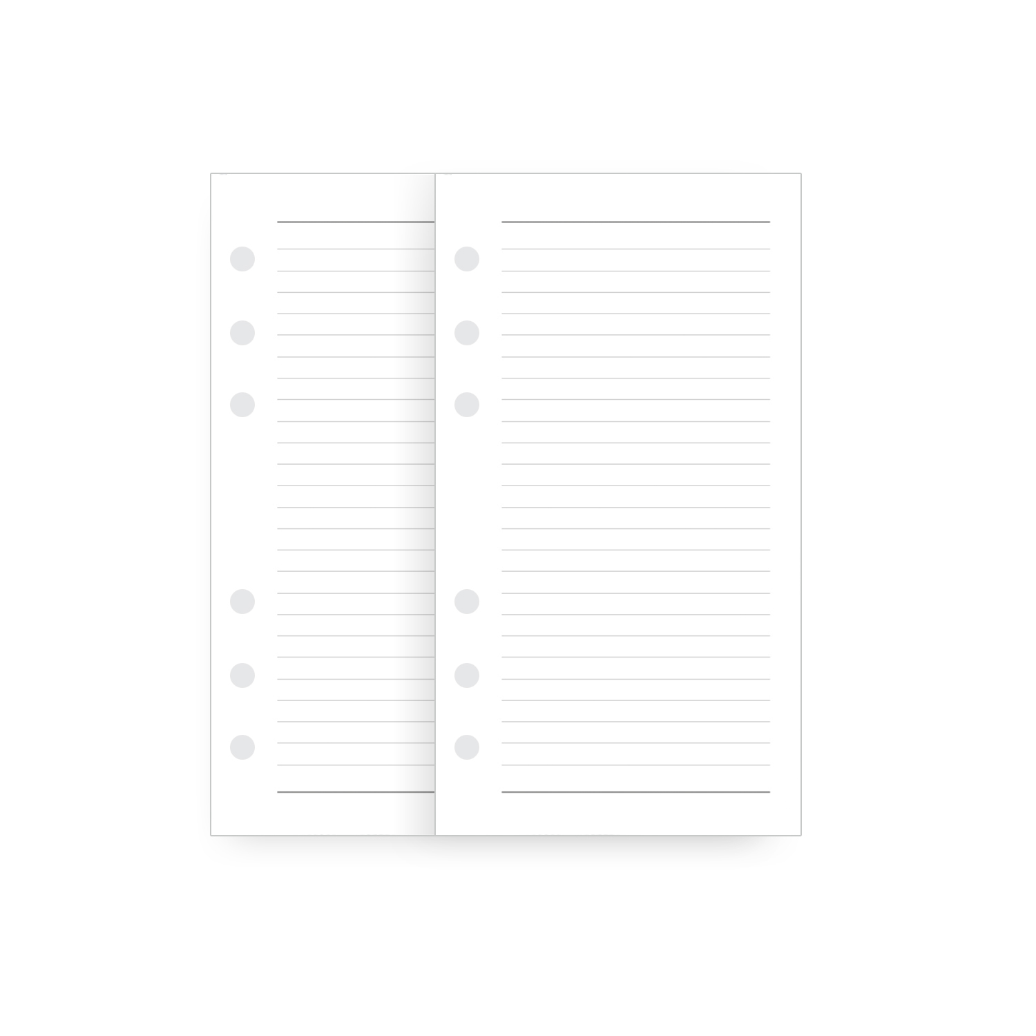 Ricambio Organizer Small Notes a Righe 8X13