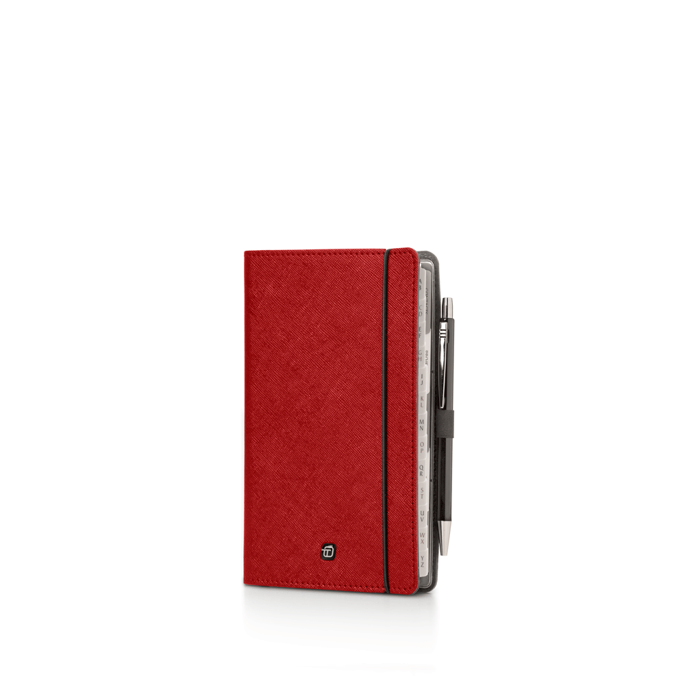 Organizer Medium 9x17 Cartesio Recycle with Elastic Closure and Pen