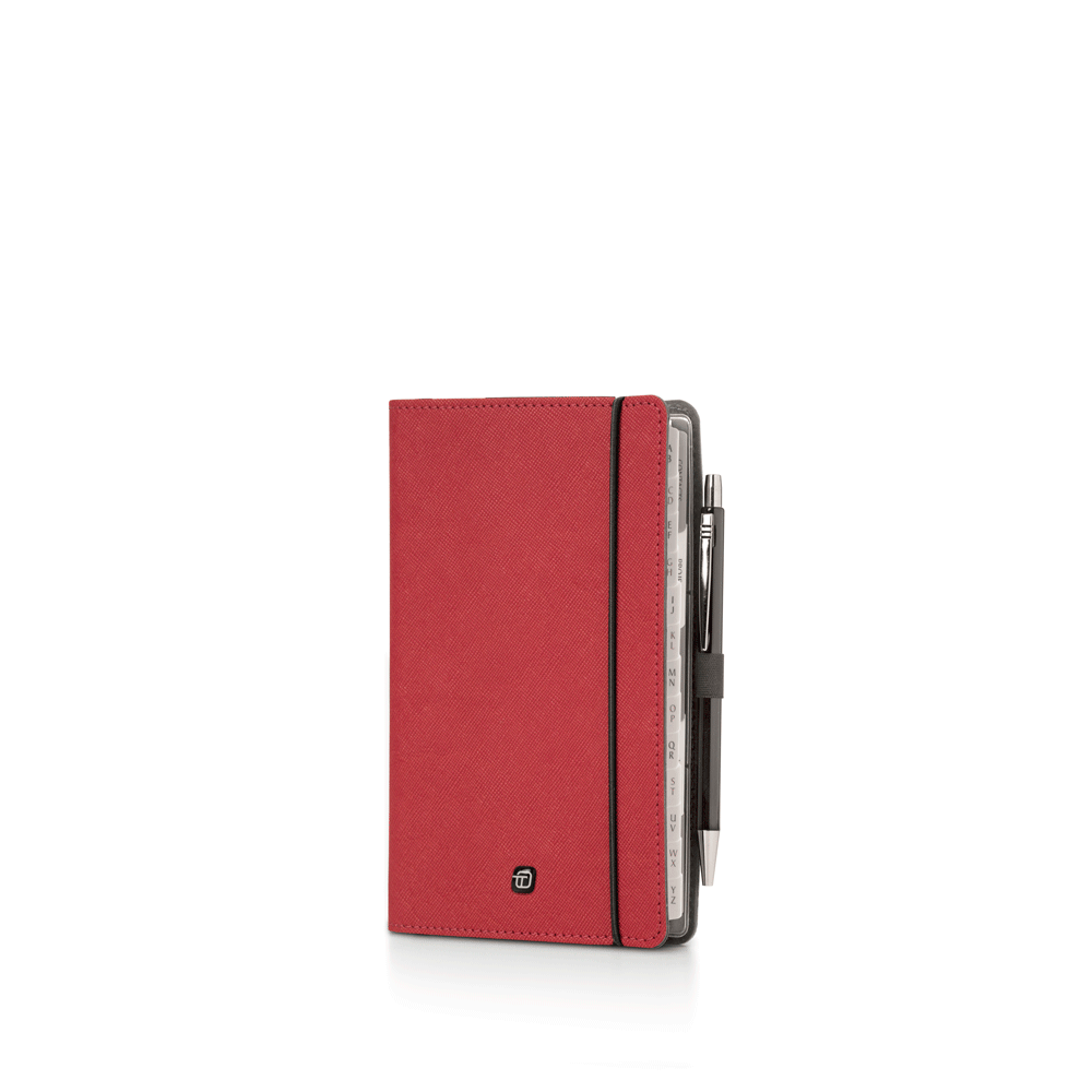 Organizer Small 8x13 Cartesio Recycle with Elastic Closure and Pen
