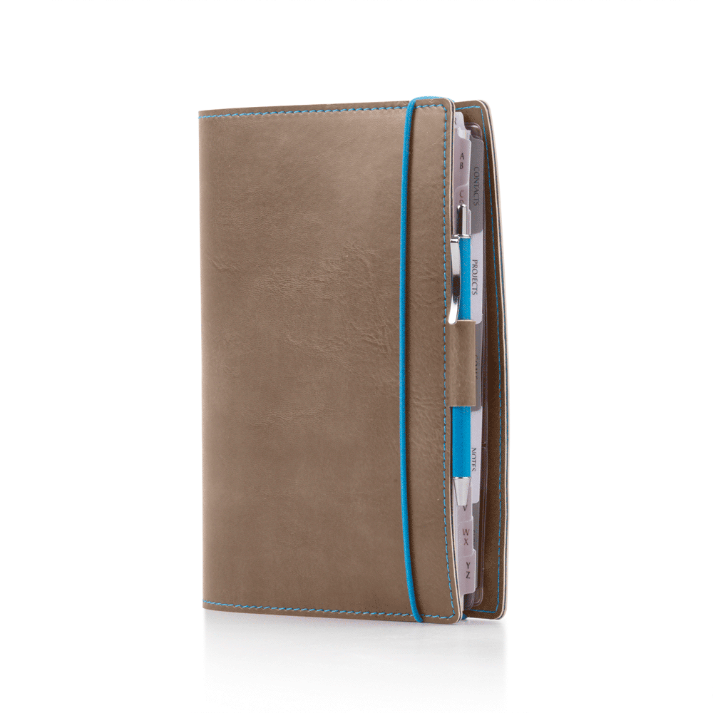 Organizer Medium 9X17 Blue Band con Elastico e Penna