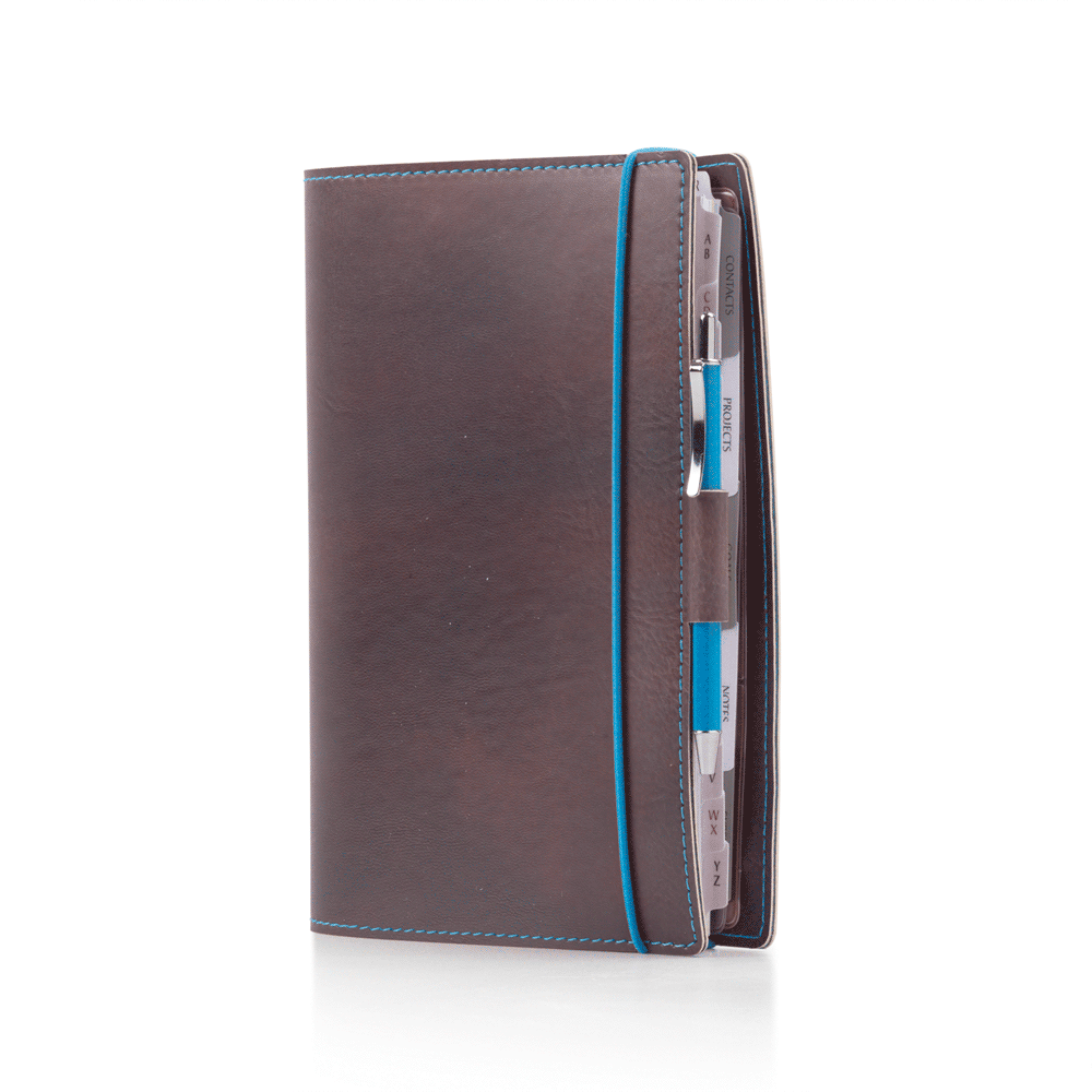 Organizer Medium 9X17 Blue Band con Elastico e Penna