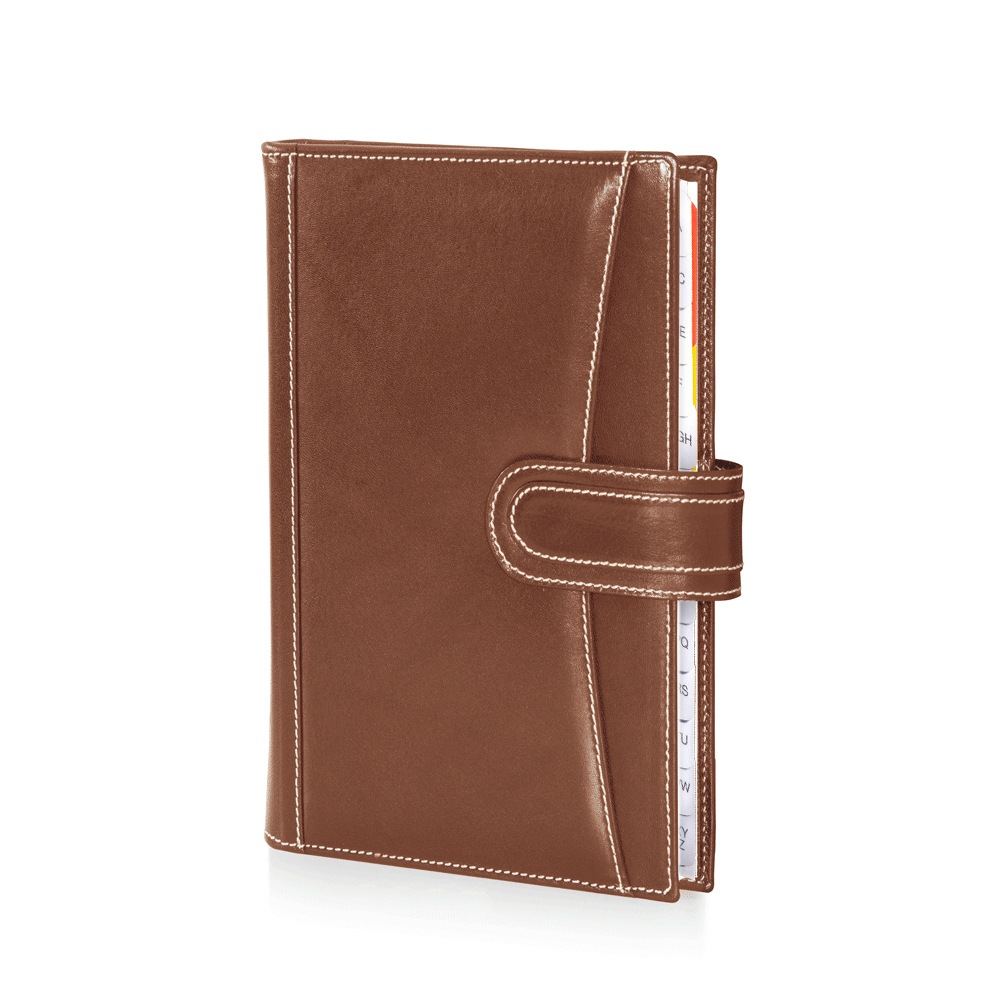 Leather organizer with lace