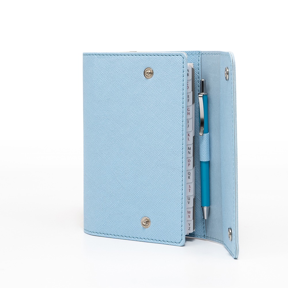 Organizer ad anelli con penna coordinata