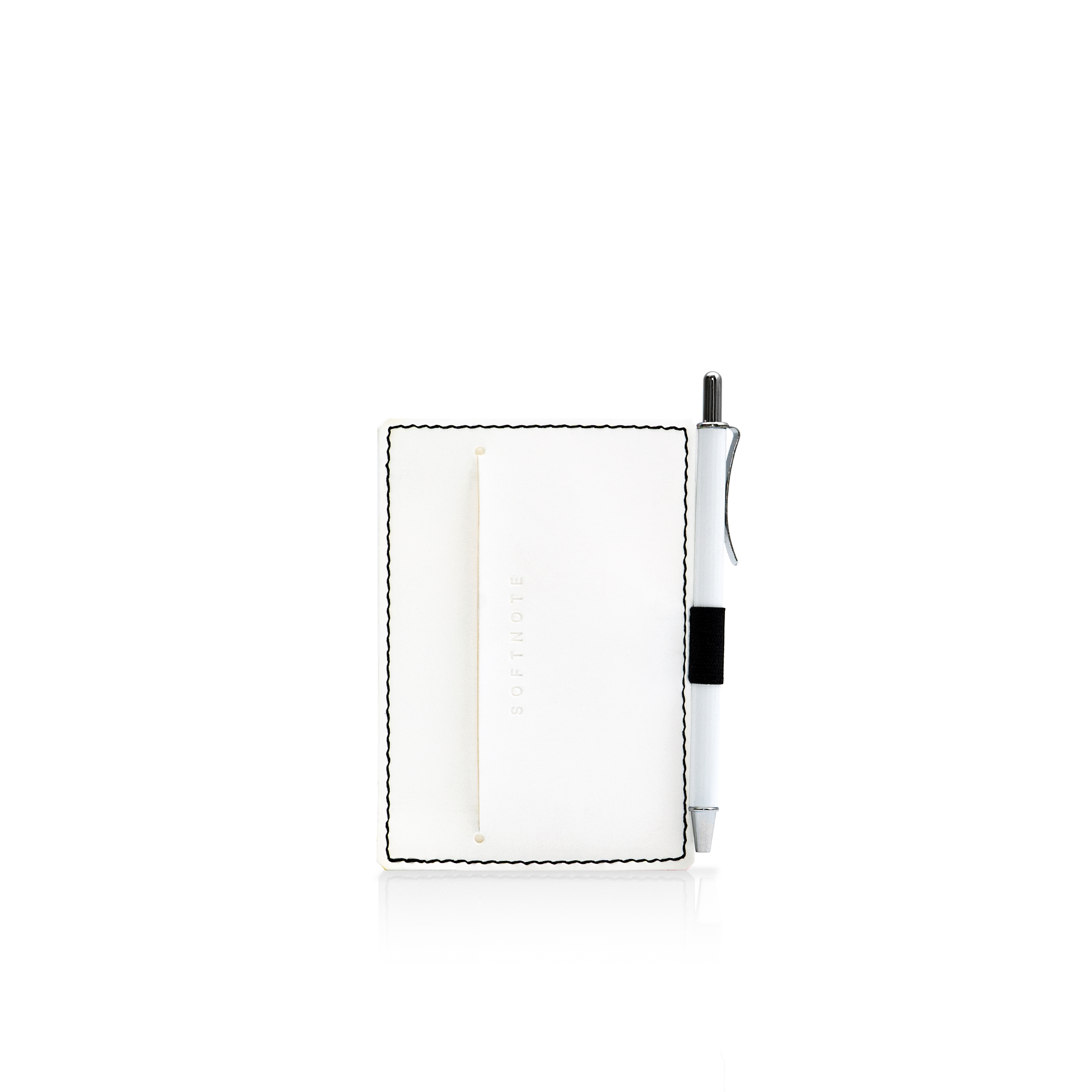 Softnote Stick-me adhesive pen+card holder with pen - White