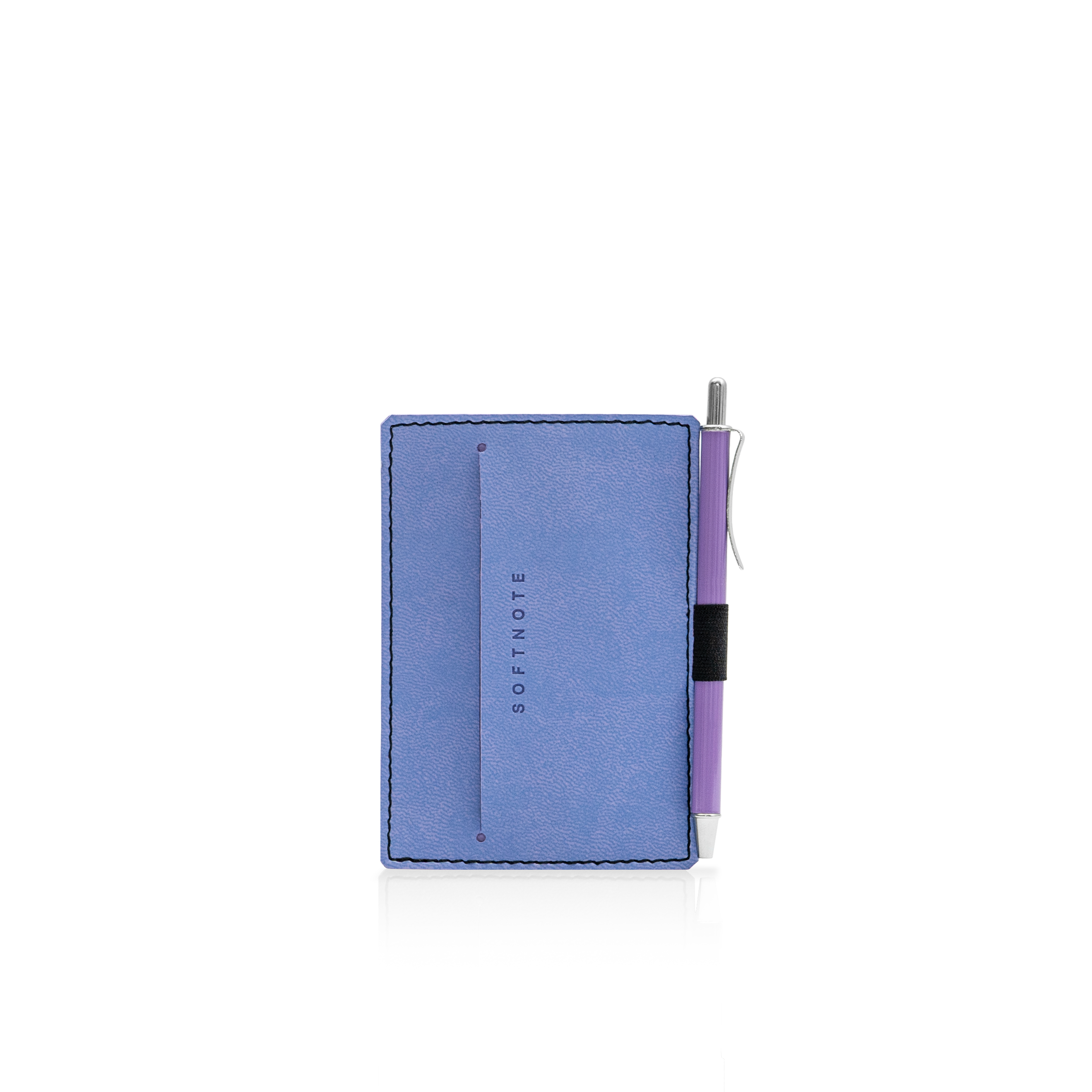 Softnote Stick-me adhesive pen+card holder with pen - Purple
