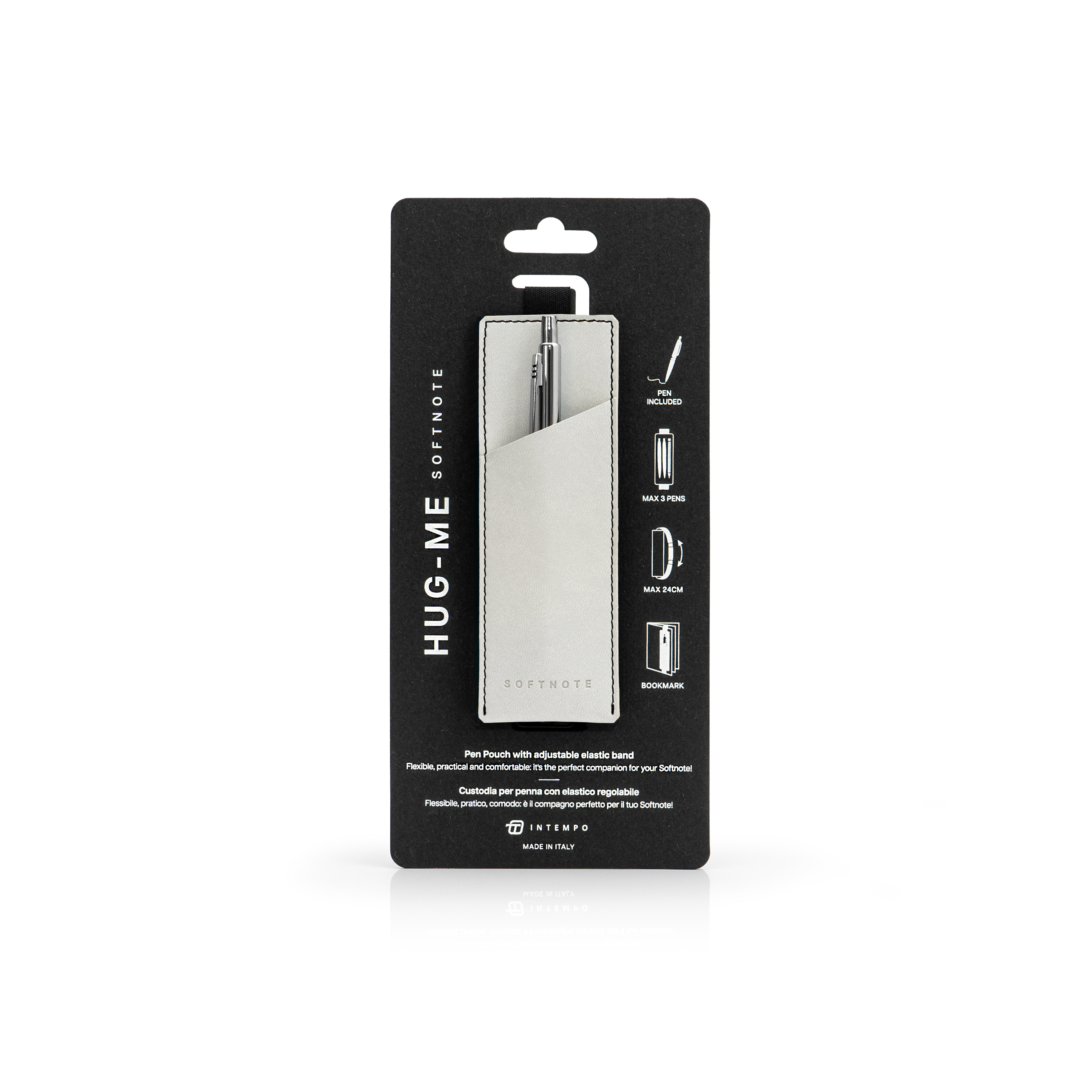 Softnote Hug-me adjustable pen-holder with Pen - Silver