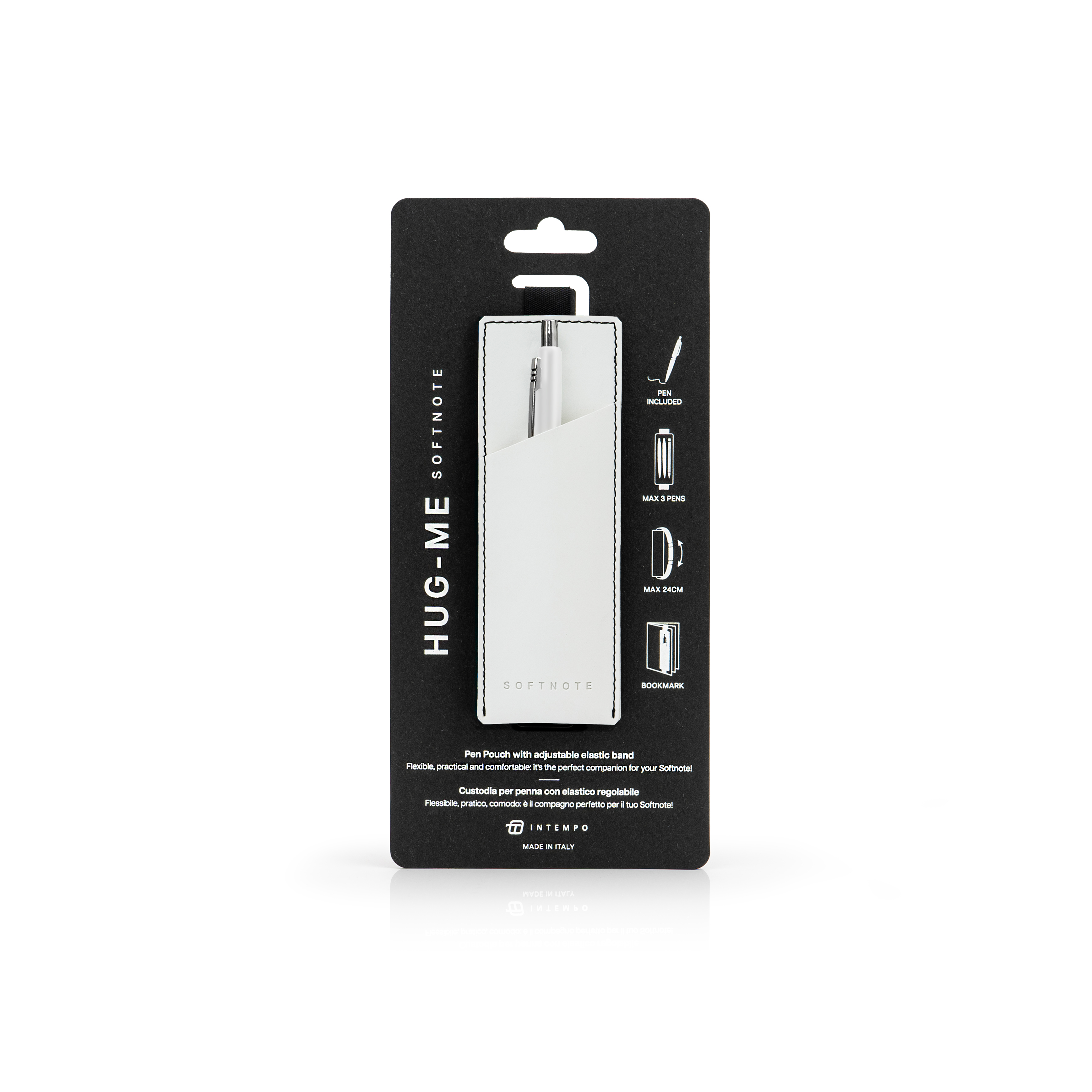 Softnote Hug-me adjustable pen-holder with Pen - White