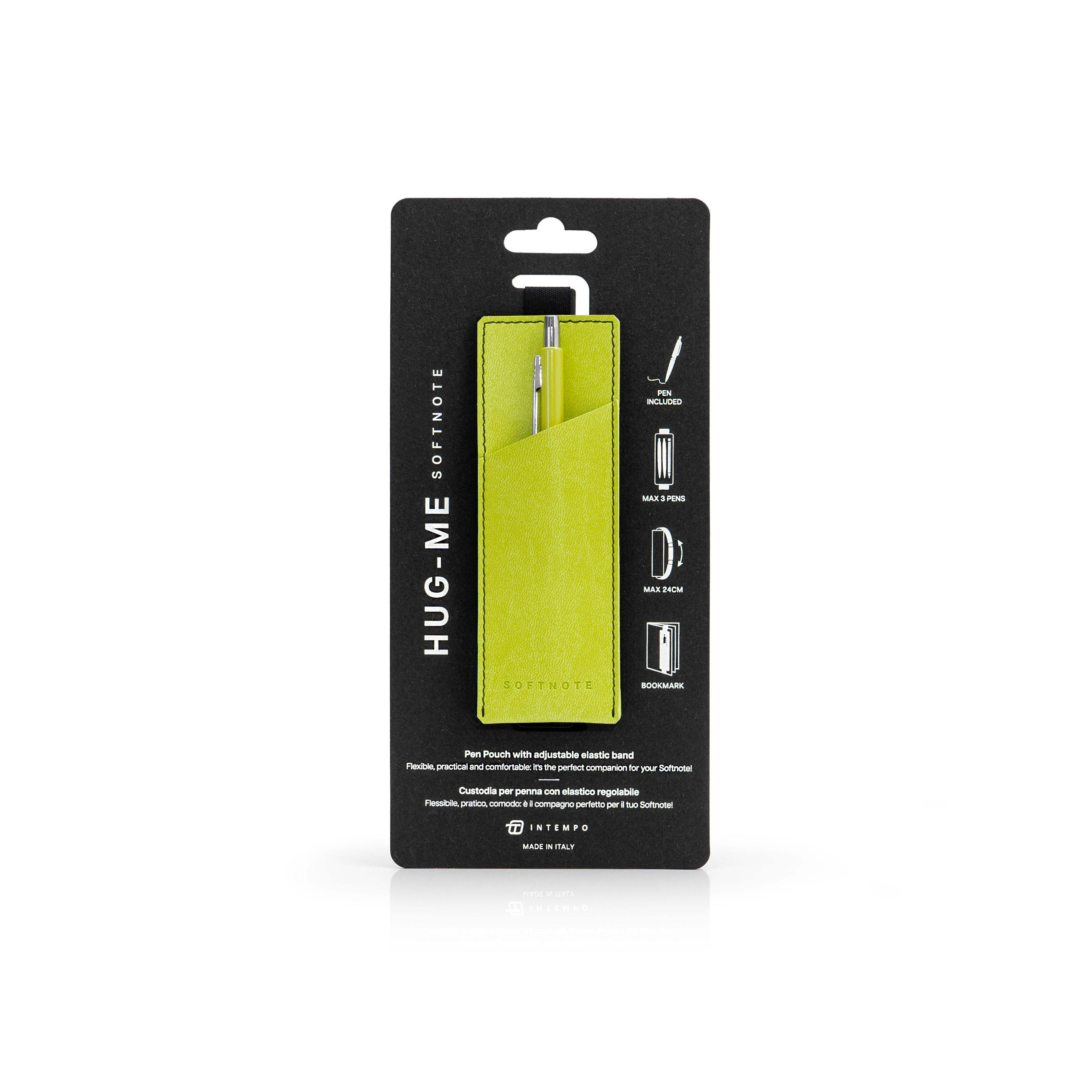 Softnote Hug-me adjustable pen-holder with Pen - Lime