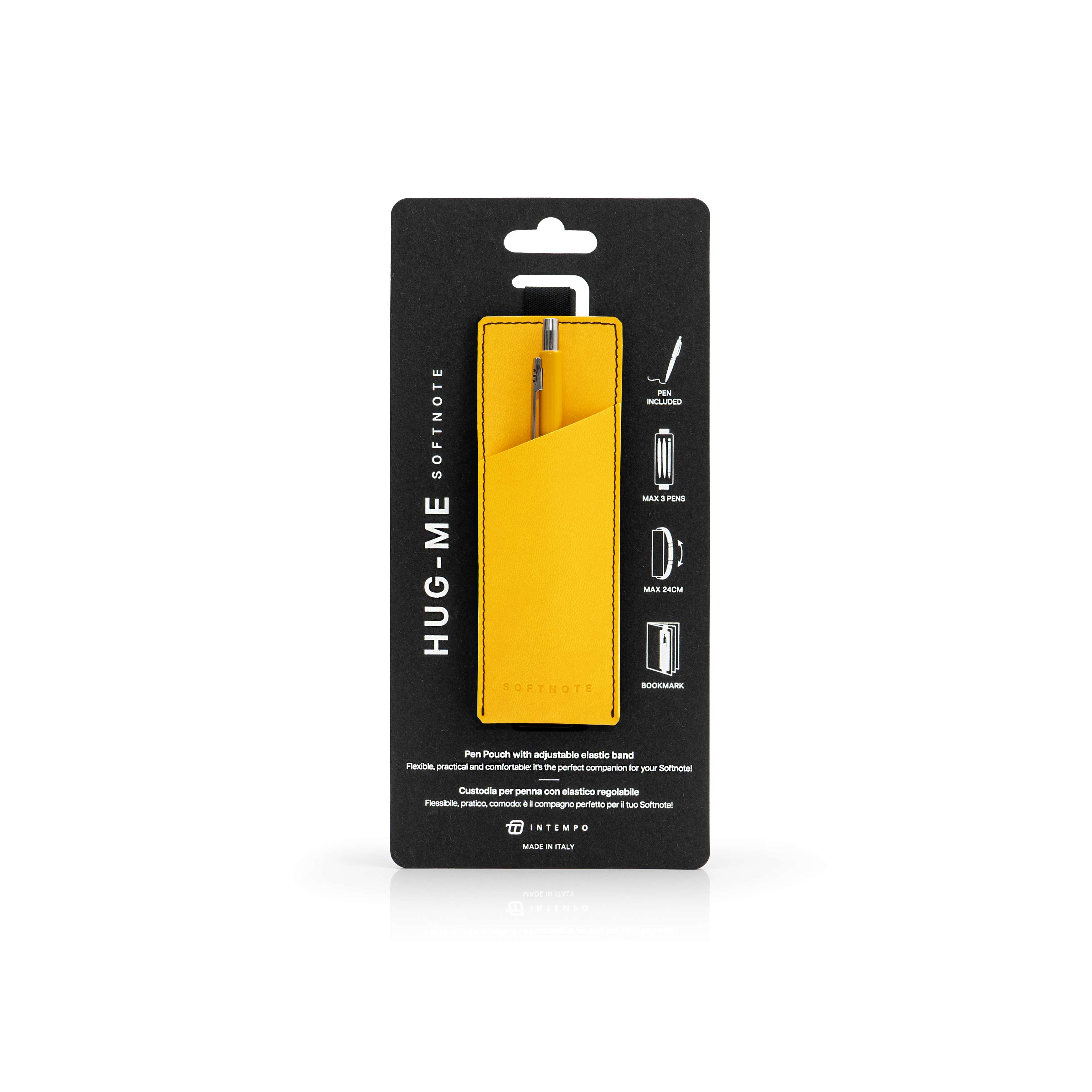 Softnote Hug-me adjustable pen-holder with Pen - Yellow