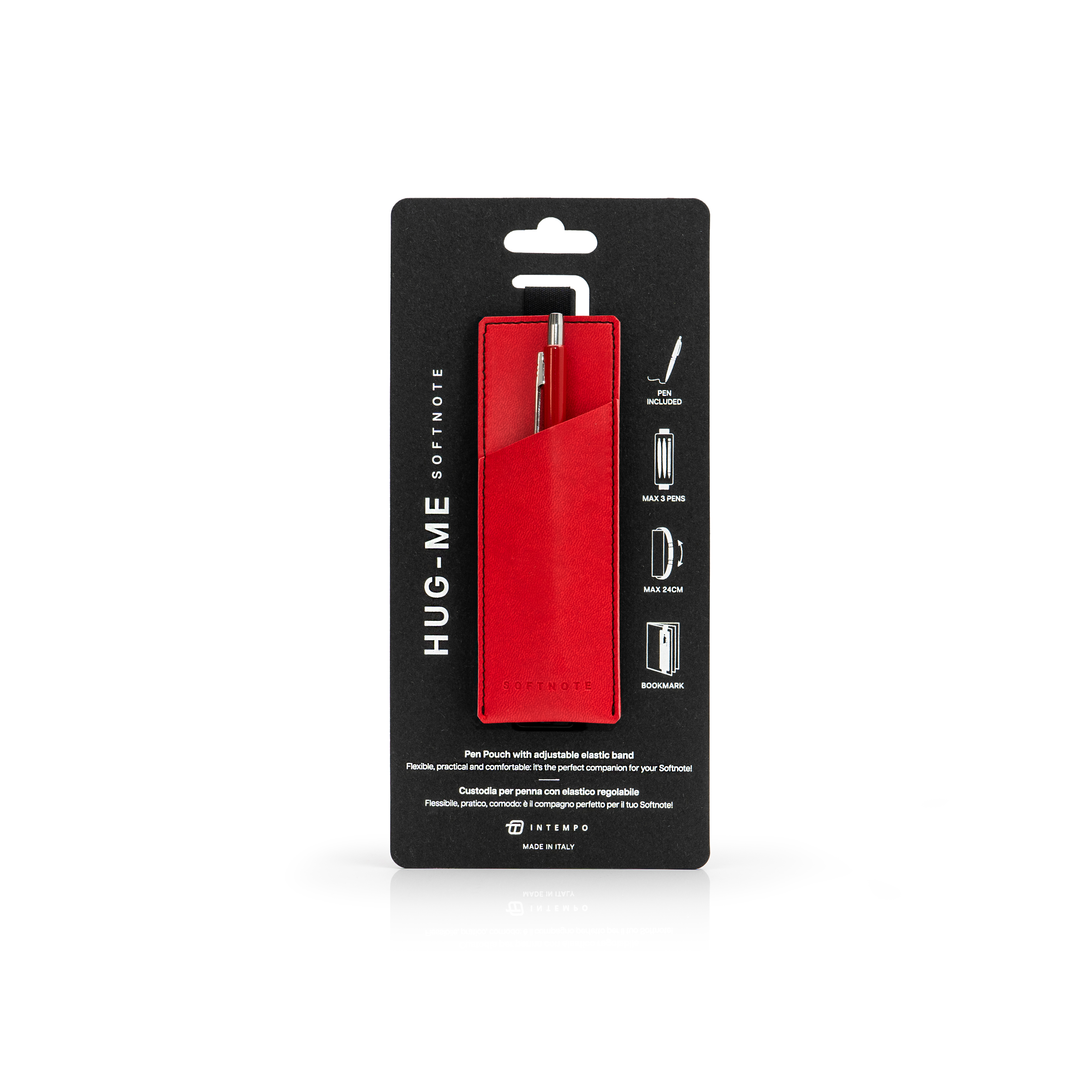 Softnote Hug-me adjustable pen-holder with Pen - Red