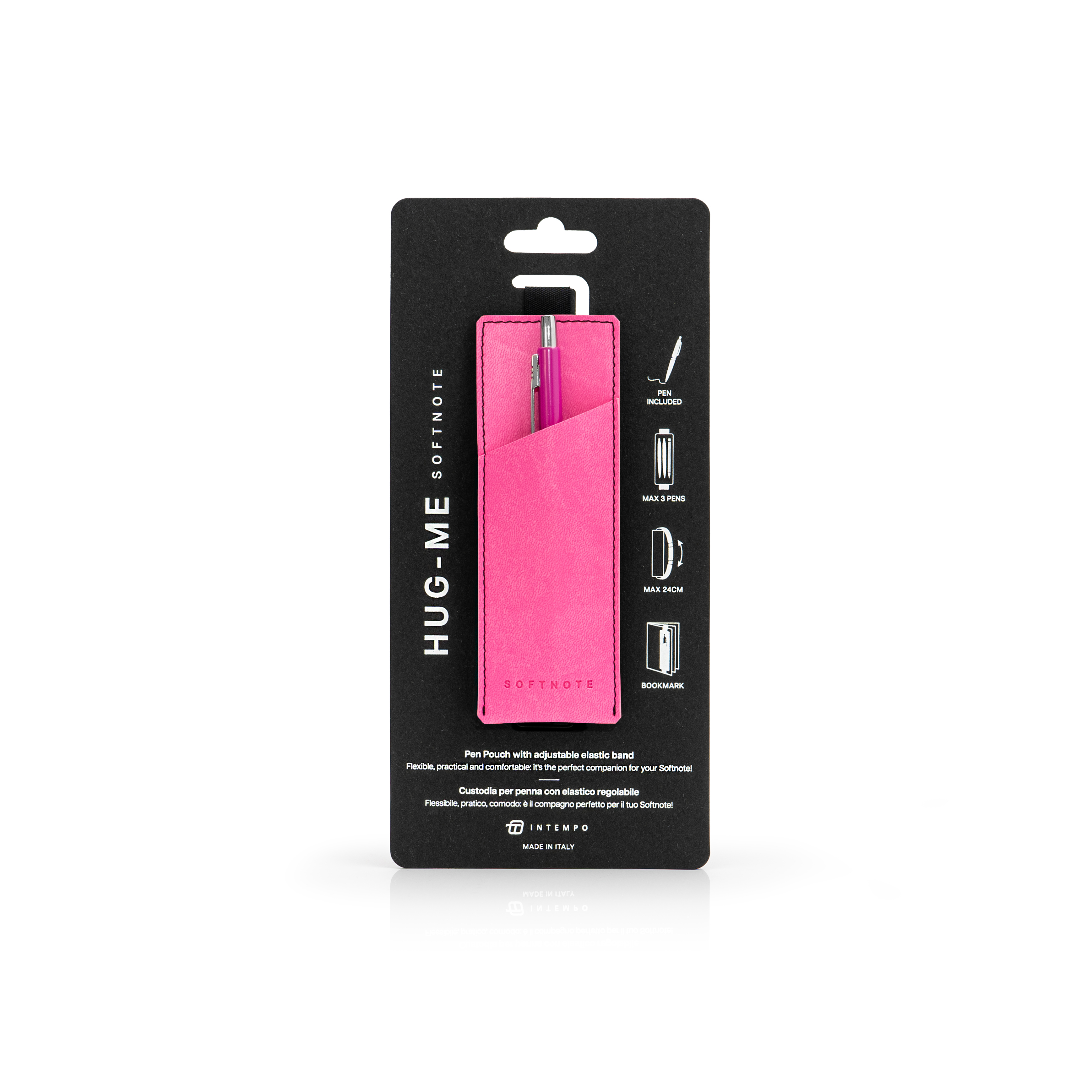 Softnote Hug-me adjustable pen-holder with Pen - Fuxia