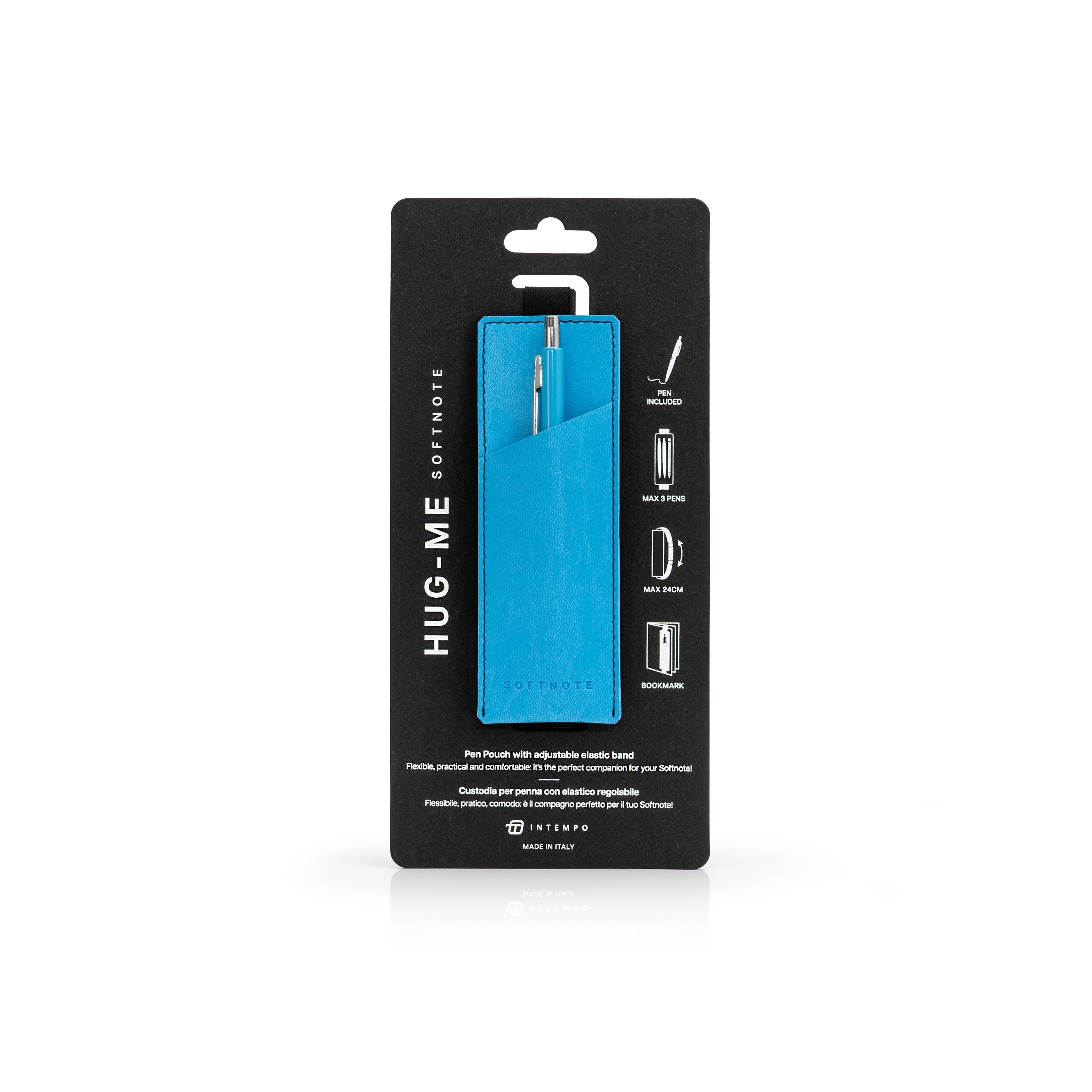 Softnote Hug-me adjustable pen-holder with Pen - Light Blue