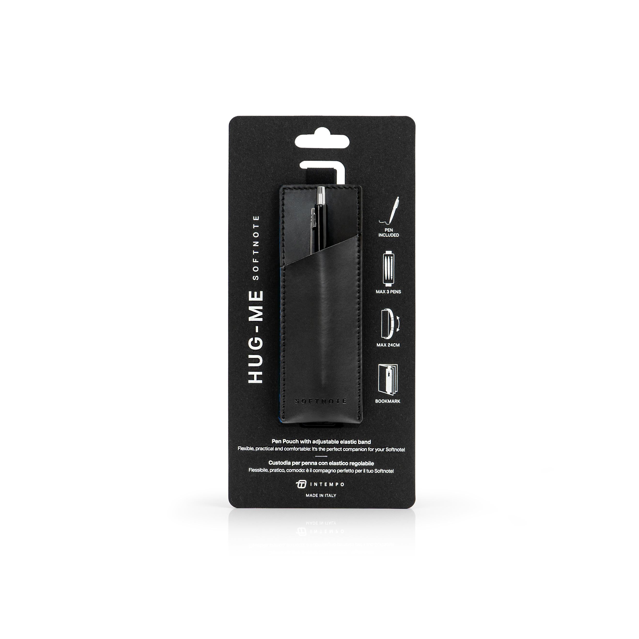 Softnote Hug-me adjustable pen-holder with Pen - Black