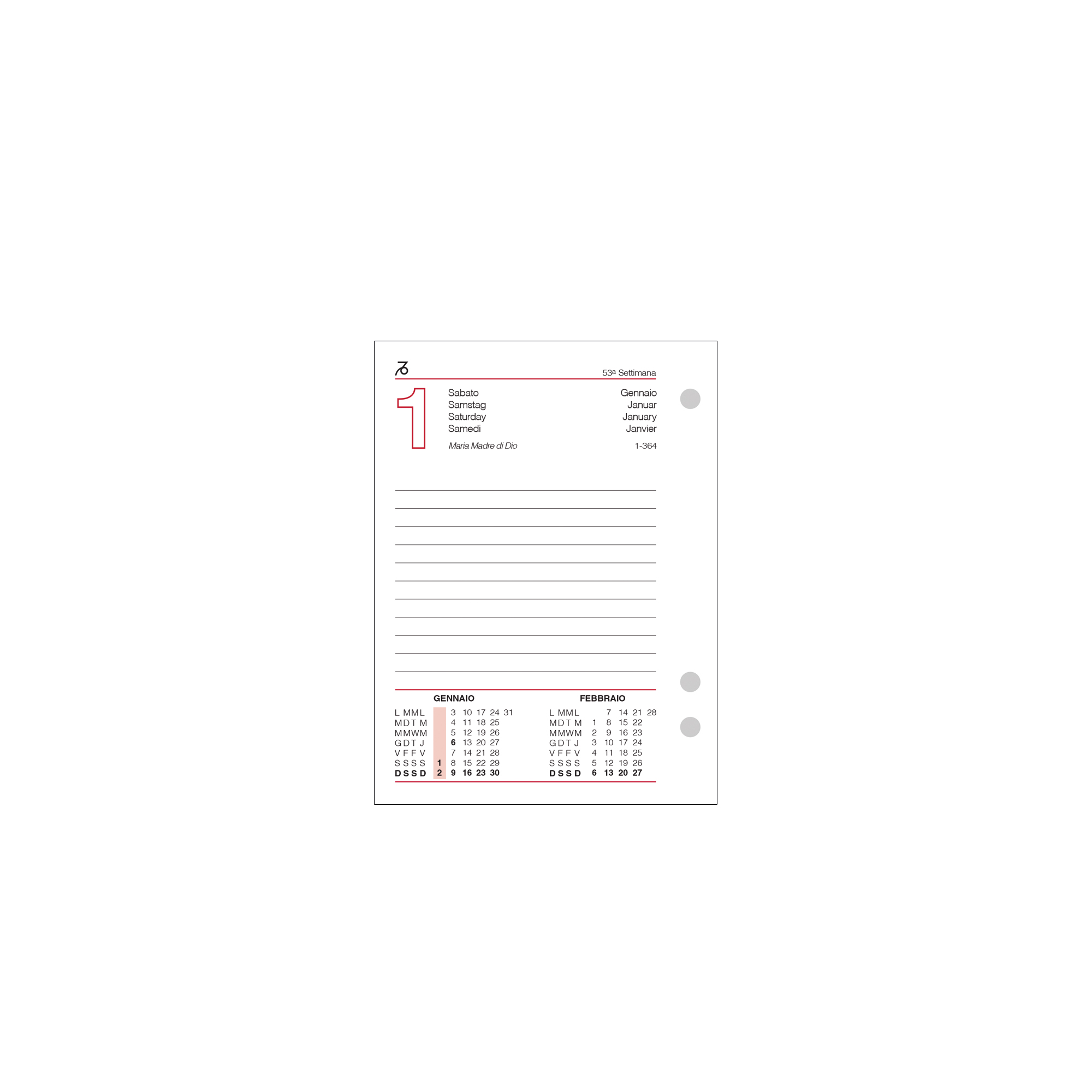 Blocco Zodiaco a 2 fori 8,5x11,5