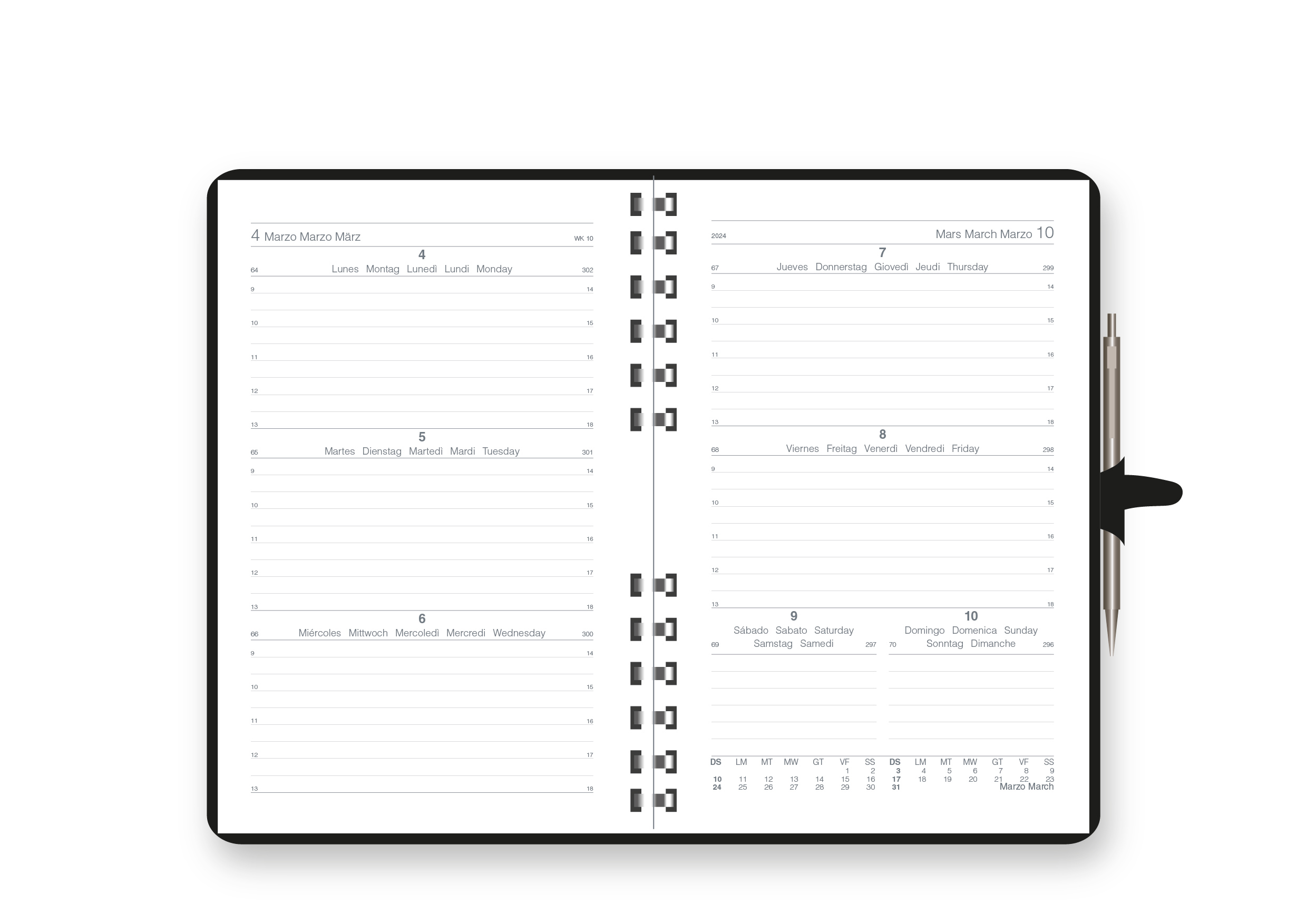 Ricambio Agenda Settimanale Mood 15X21
