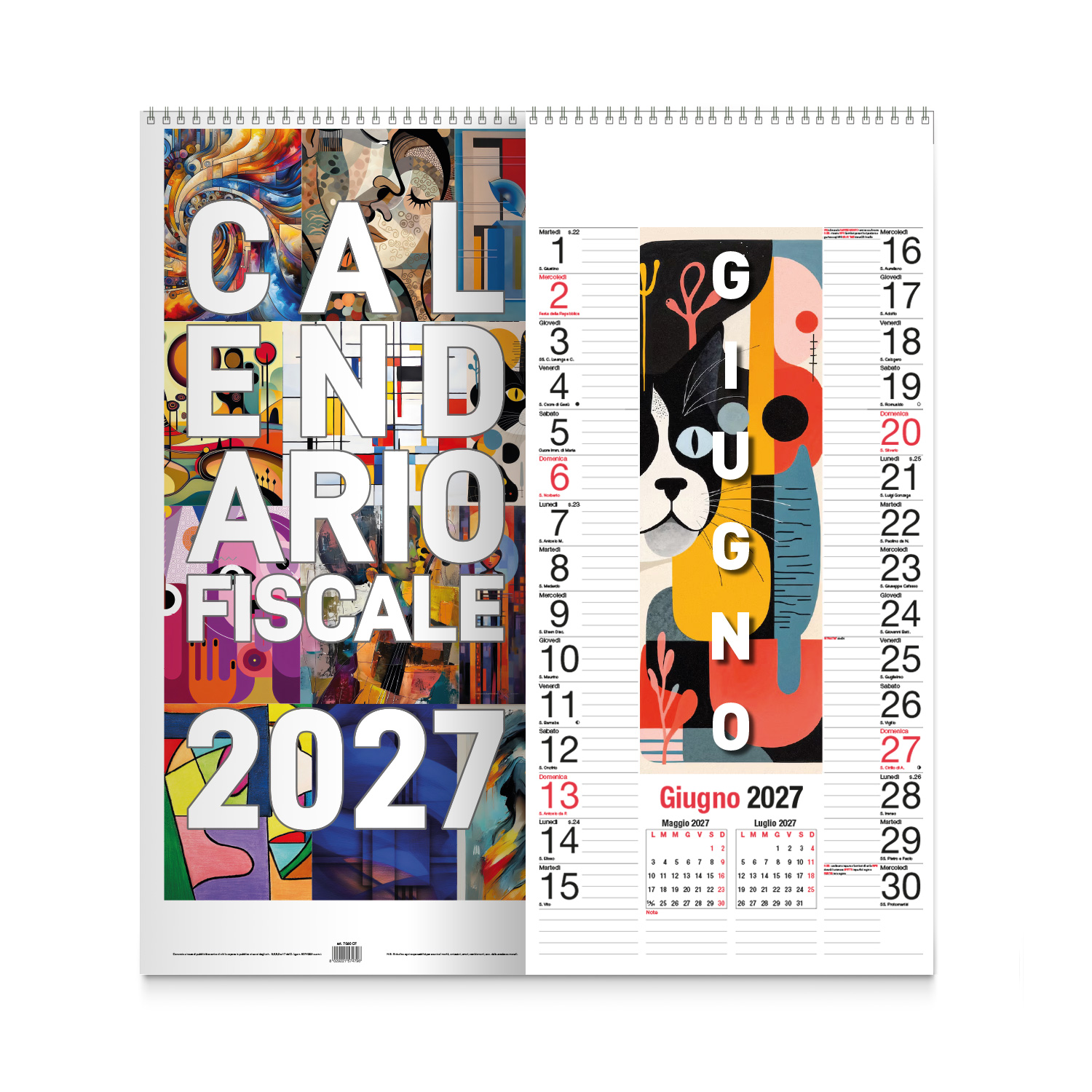 Calendario Fiscale Da Muro 23x48
