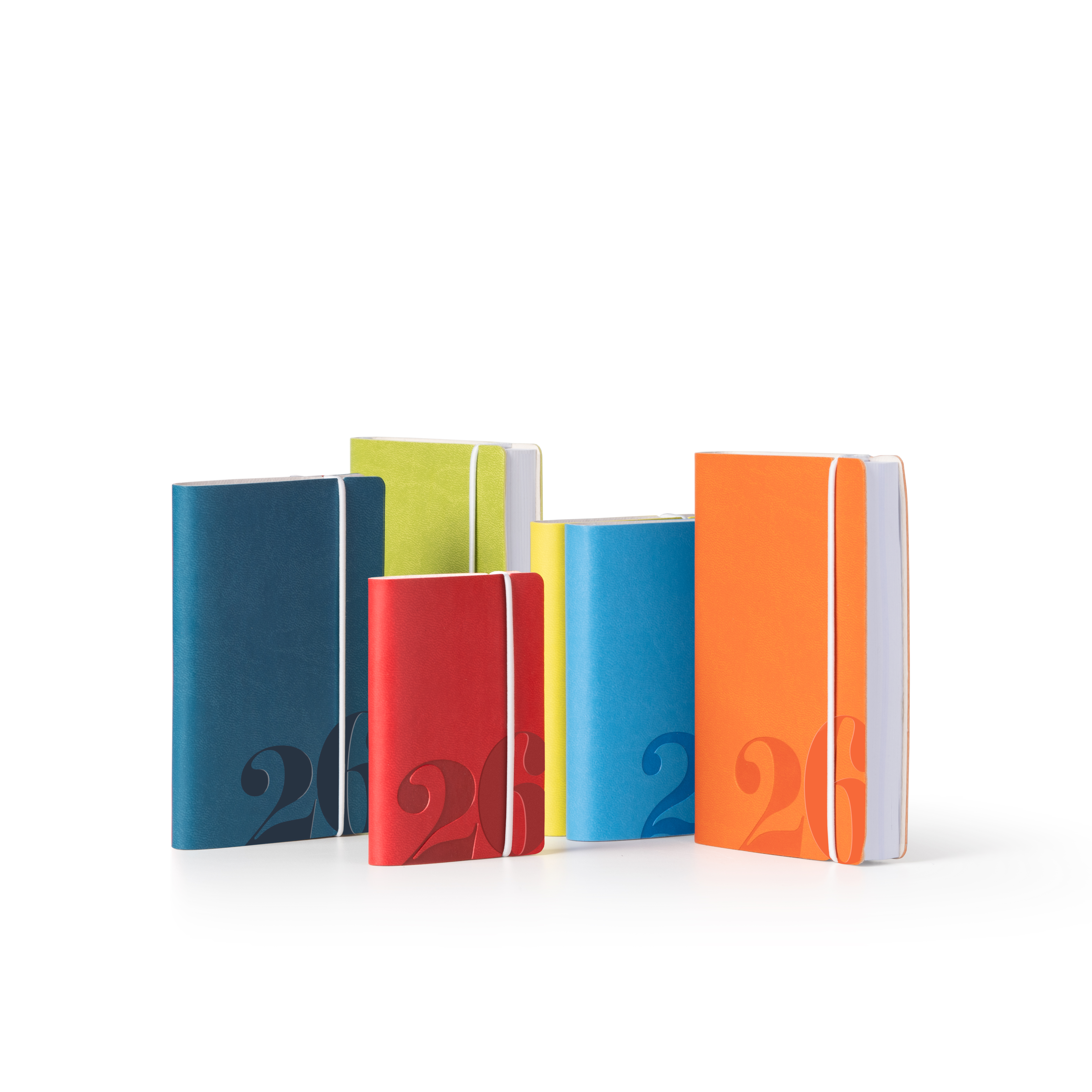 Agenda Tascabile Bi-Giornaliera 8X12,5 Colorband con Elastico
