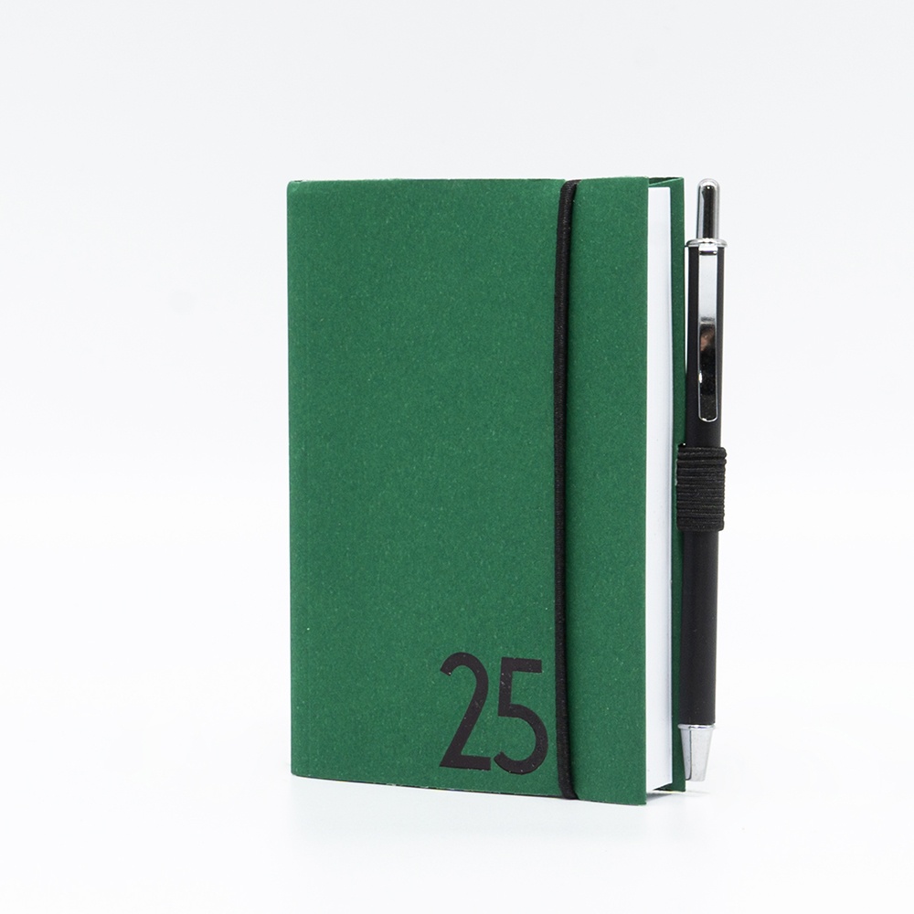 Agenda Tascabile Giornaliera 7X11 Nature con Laccio e Penna