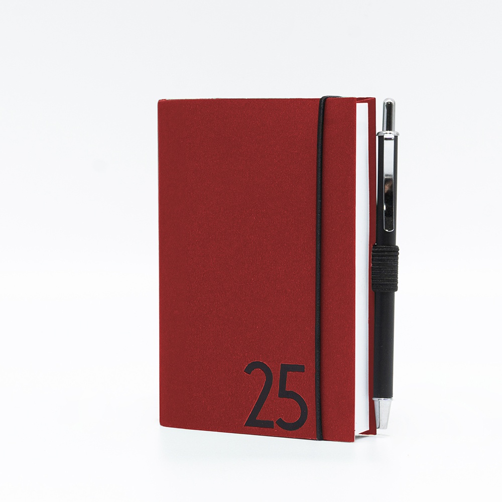 Agenda Tascabile Giornaliera 7X11 Nature con Laccio e Penna