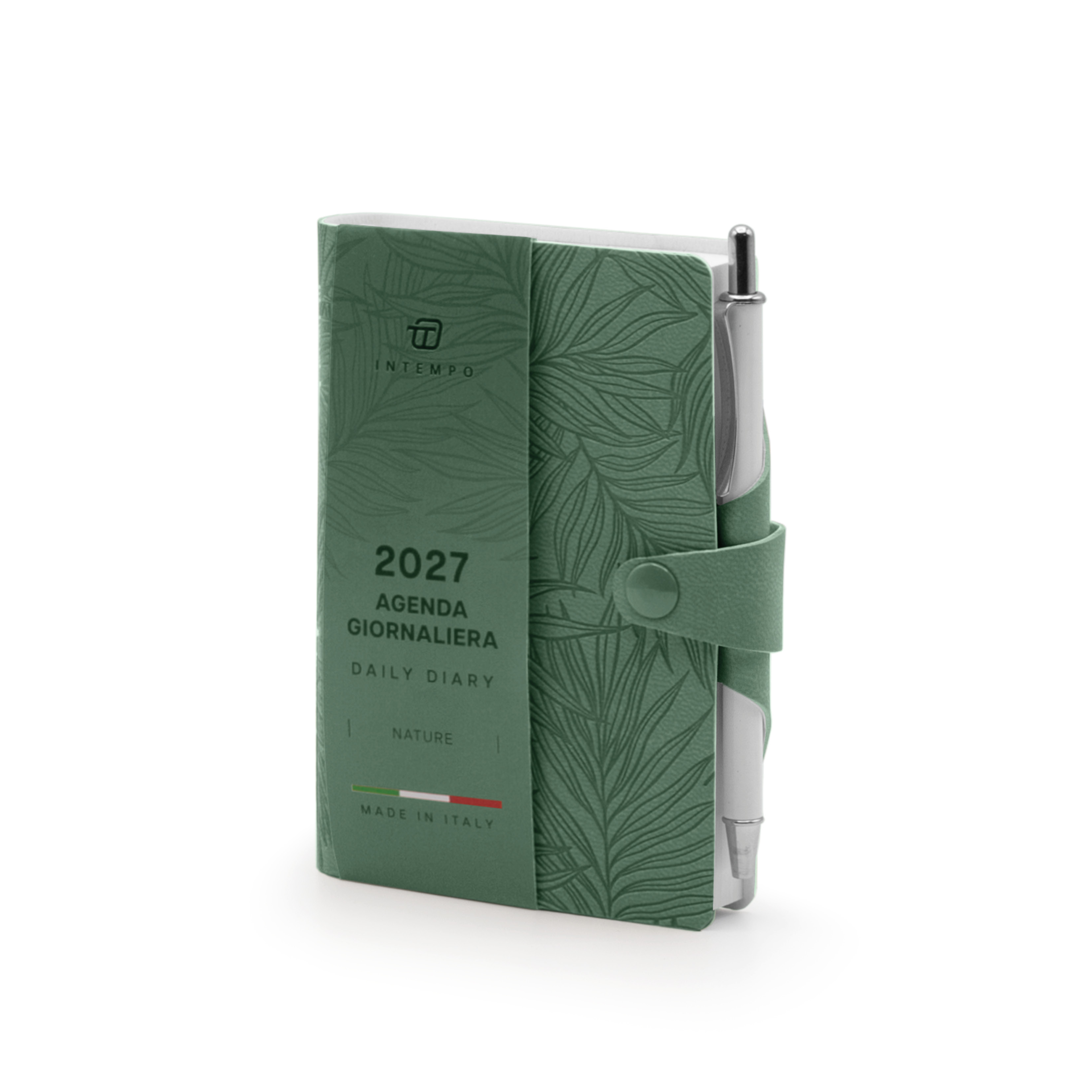 Agenda Tascabile Giornaliera 7X11 Nature con Laccio e Penna