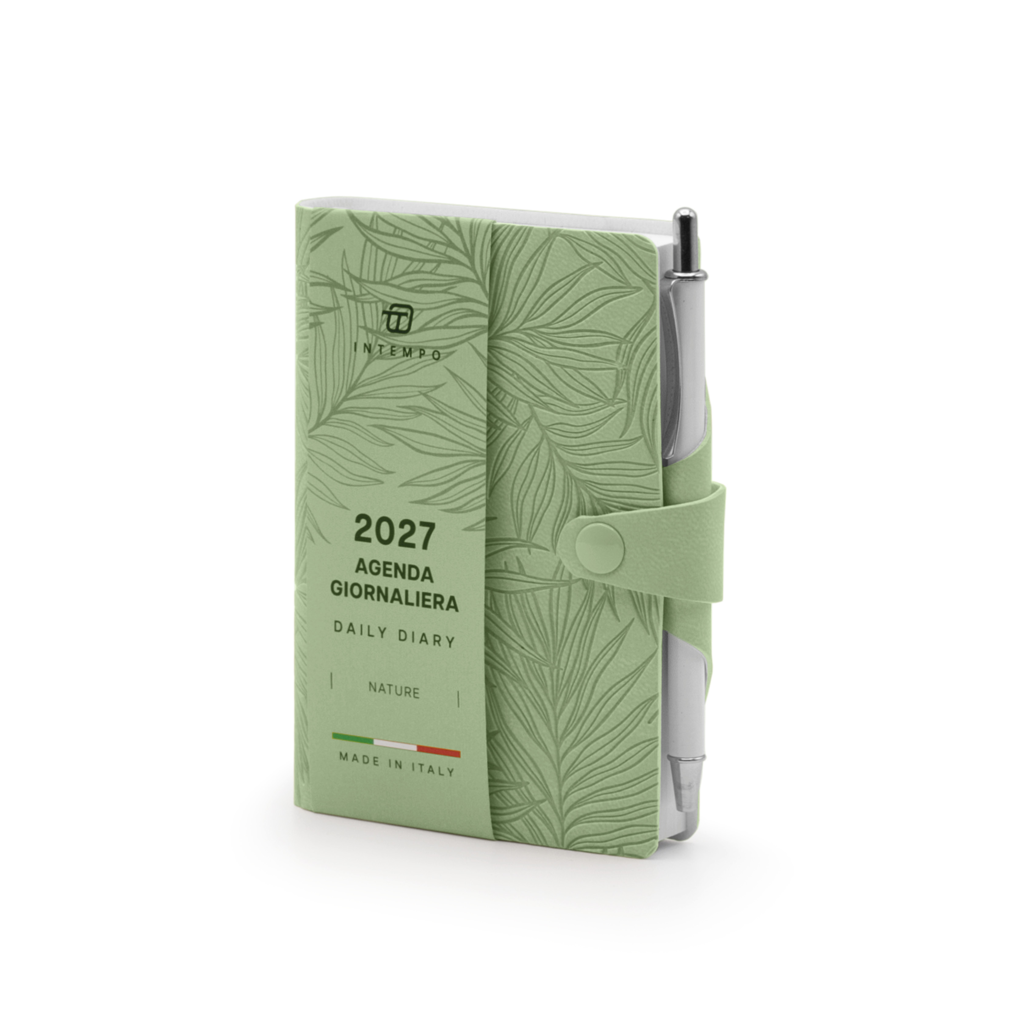 Agenda Tascabile Giornaliera 7X11 Nature con Laccio e Penna