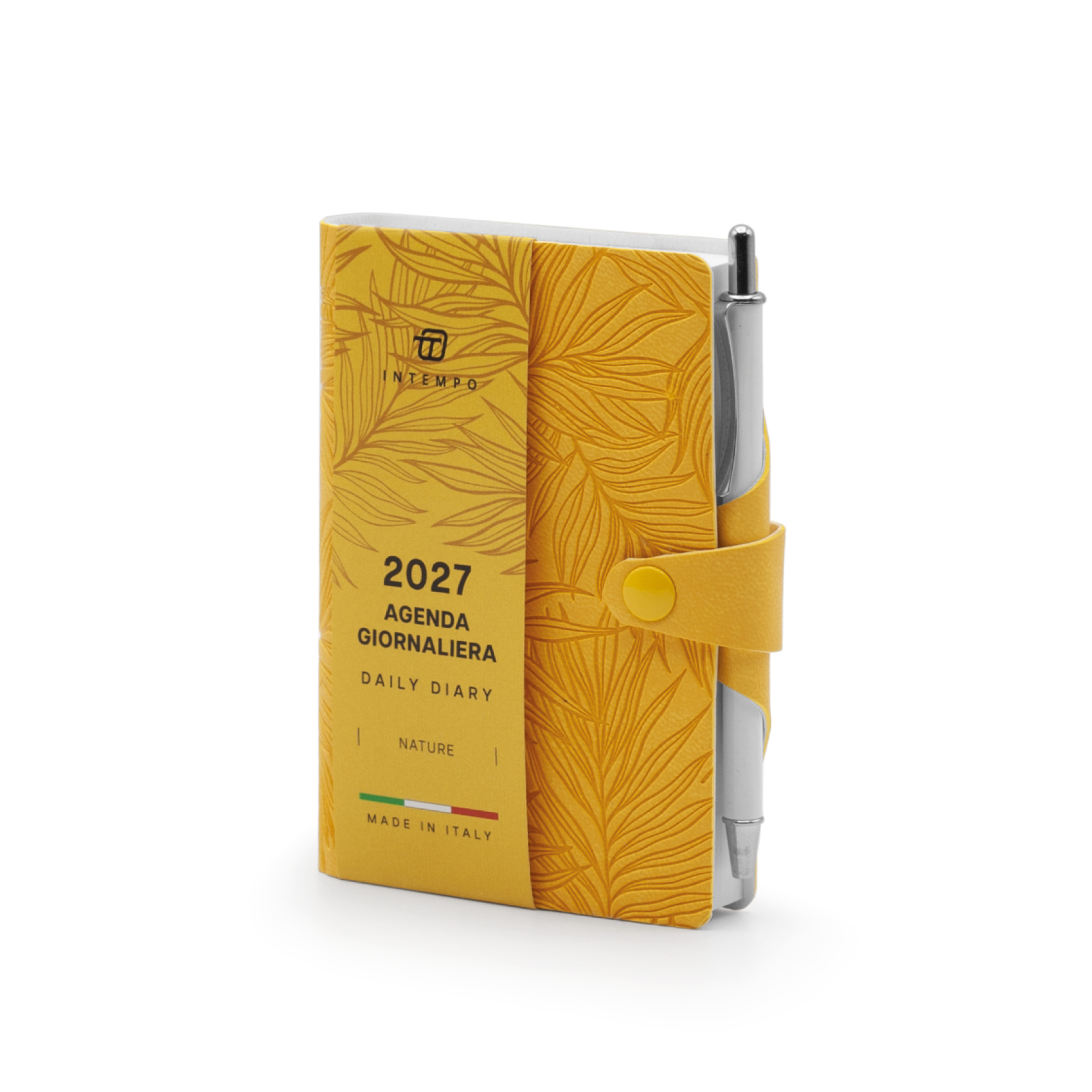 Agenda Tascabile Giornaliera 7X11 Nature con Laccio e Penna