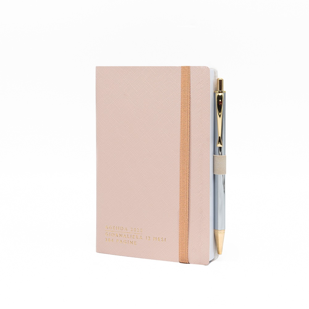 Agenda Giornaliera 10X15 Chic con Elastico e Penna