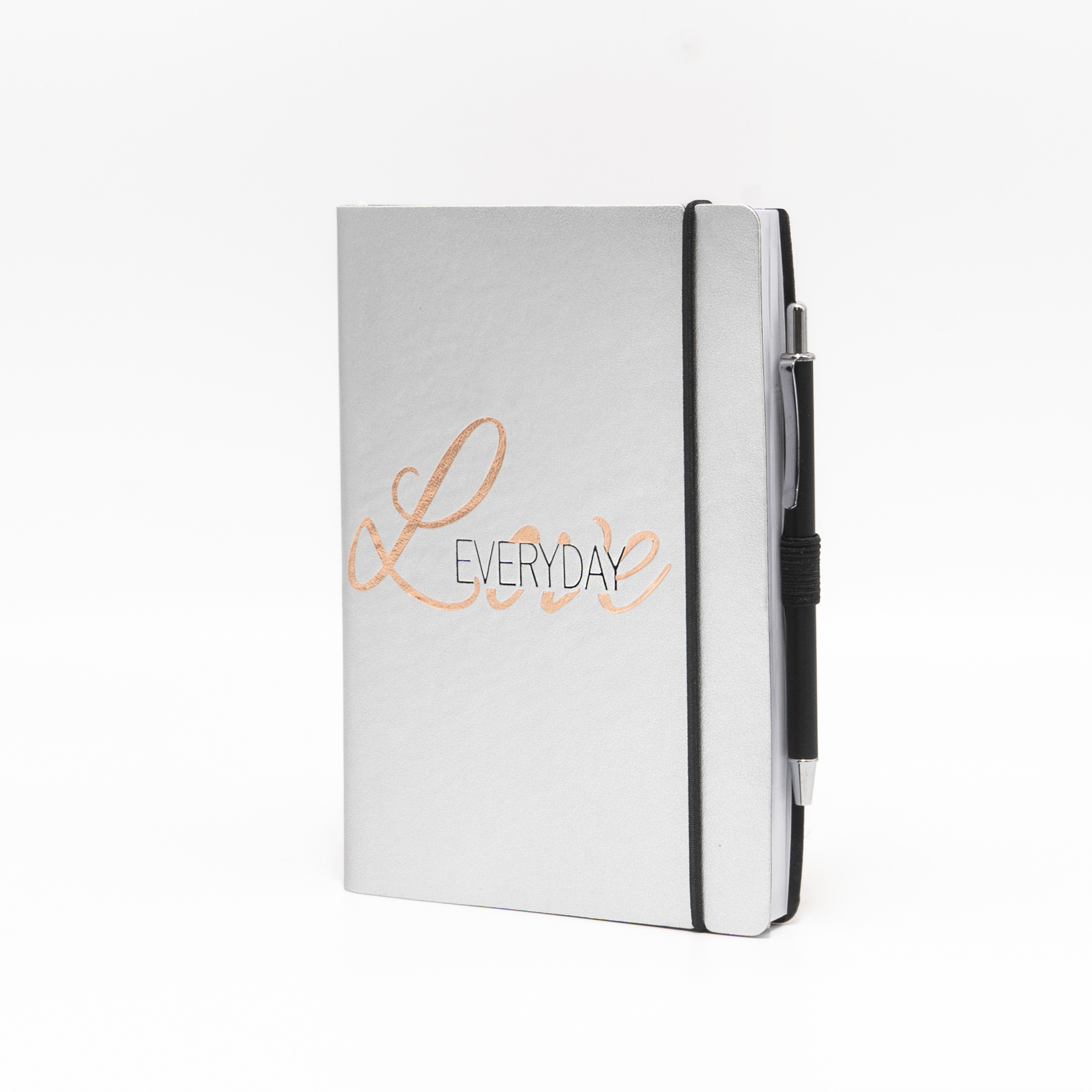 Agenda Giornaliera 10X15 Love Everyday con Elastico e Penna