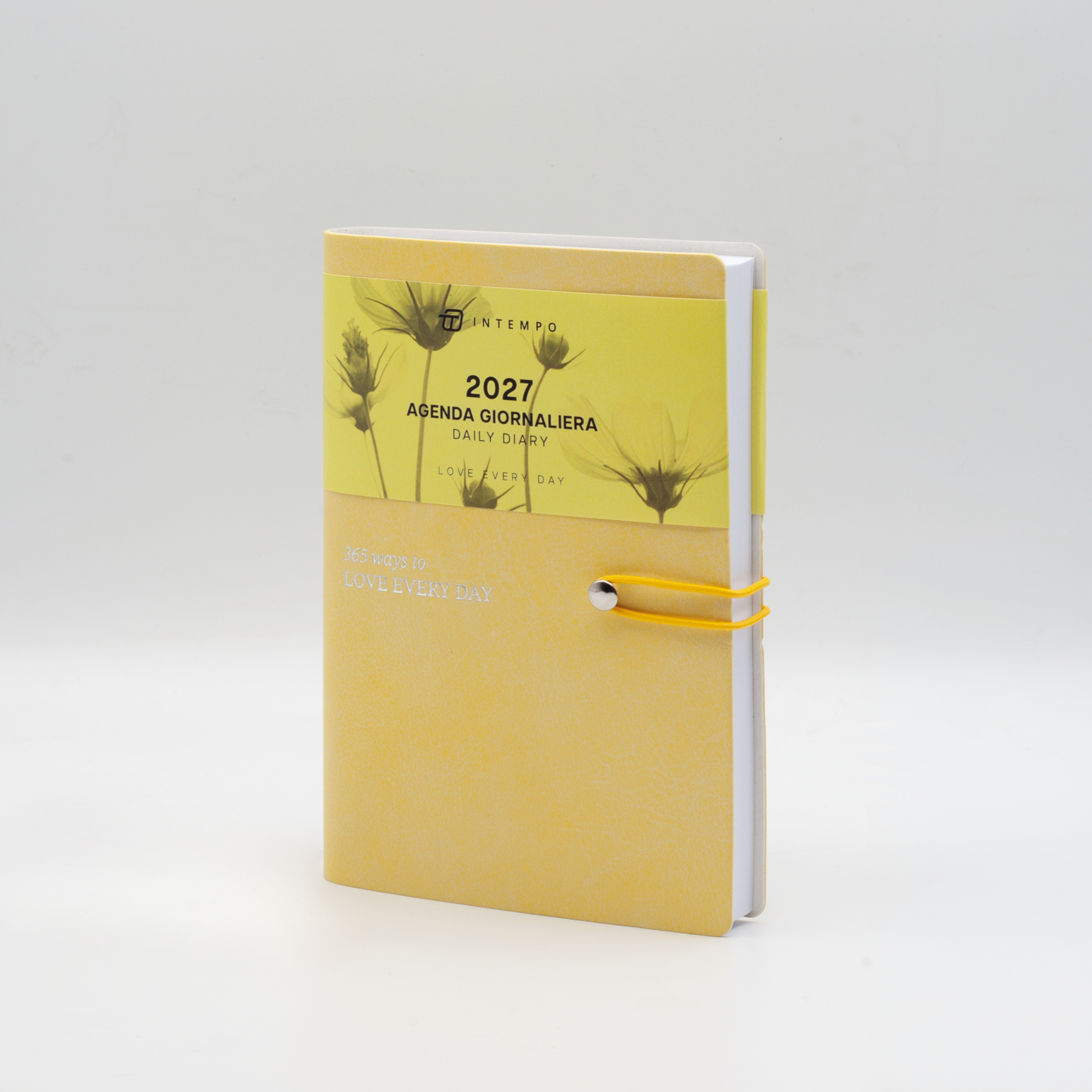 Agenda Giornaliera 10X15 Love Everyday con Elastico e Penna