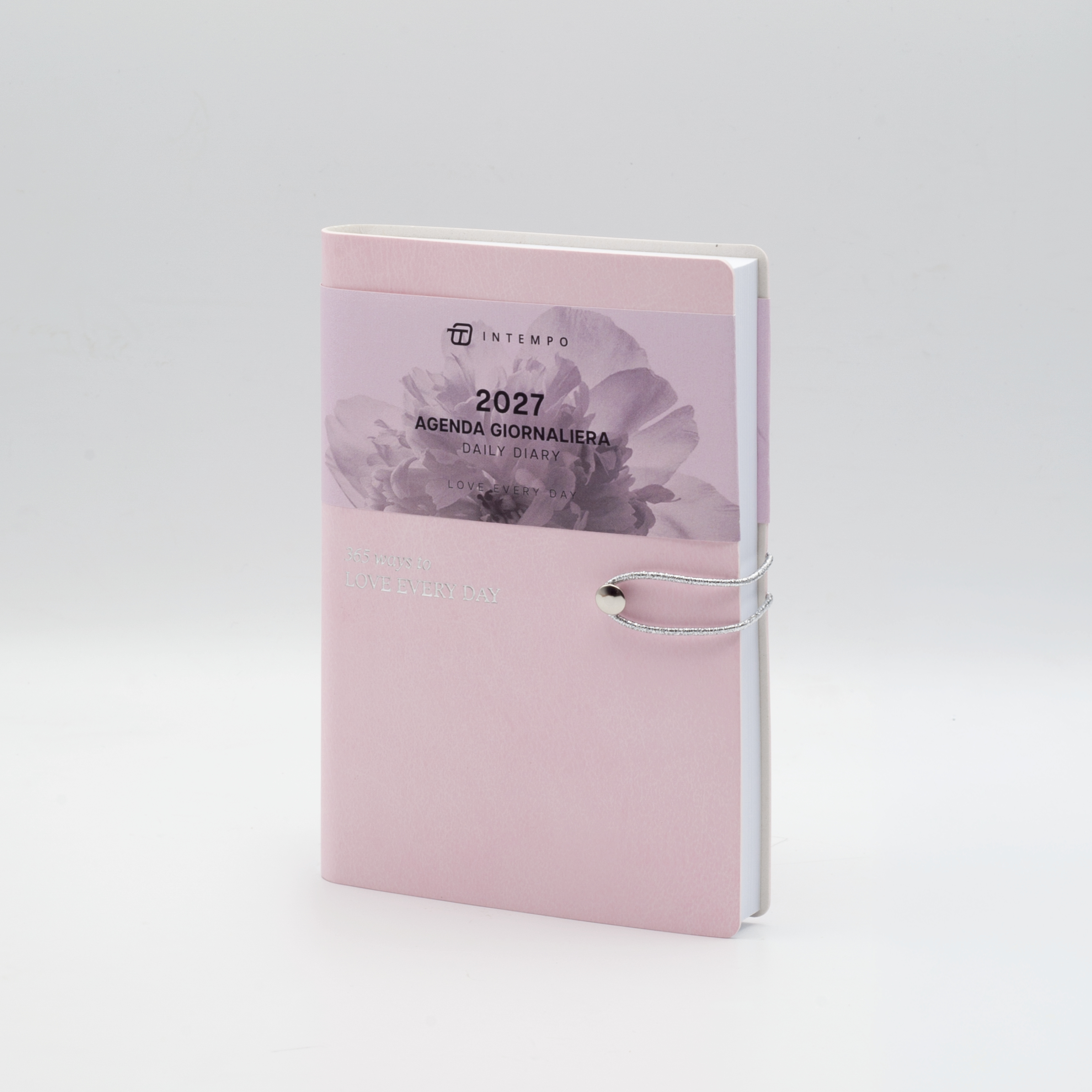 Agenda Giornaliera 10X15 Love Everyday con Elastico e Penna